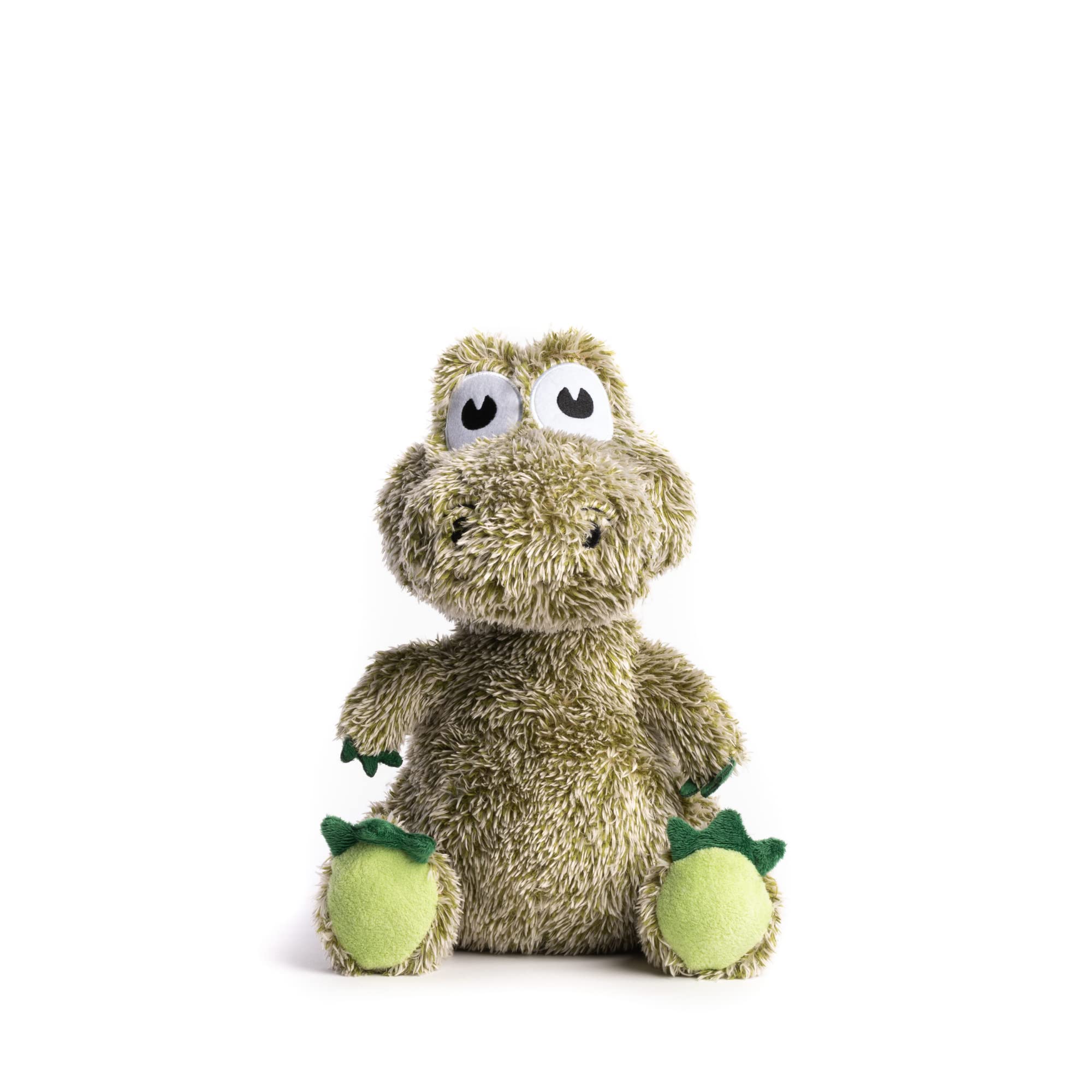 FabDog Fluffies Squeaky Plush Dog Toys for Small & Large Breeds - Cute Alligator-Themed Puppy Chew Toy with Fun Squeaker - Durable Nylon Pet Toy for Playtime & Training - Perfect Gift for Dog Lovers | Indoor & Outdoor Use for Fetch, Tug-of-War & Cuddling