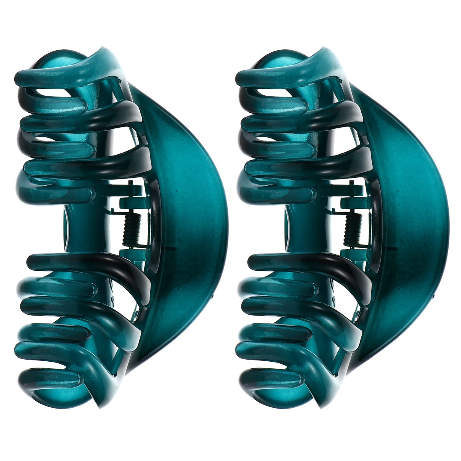 Beaupretty 2 Pack Octopus Hair Clips for Women - Non Slip Grip Large Hair Claw Clamps, Delicate Acrylic Hair Jaw Clips in Blue - Perfect for Updos, Ponytails and Everyday Hairstyles