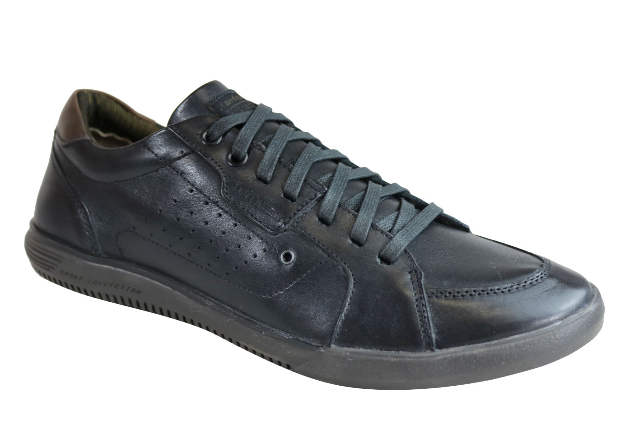 Ferricelli Fabian Men's Leather Lace-Up Casual Shoes - Handcrafted in Brazil - Perfect for Office, Dating & Everyday Wear