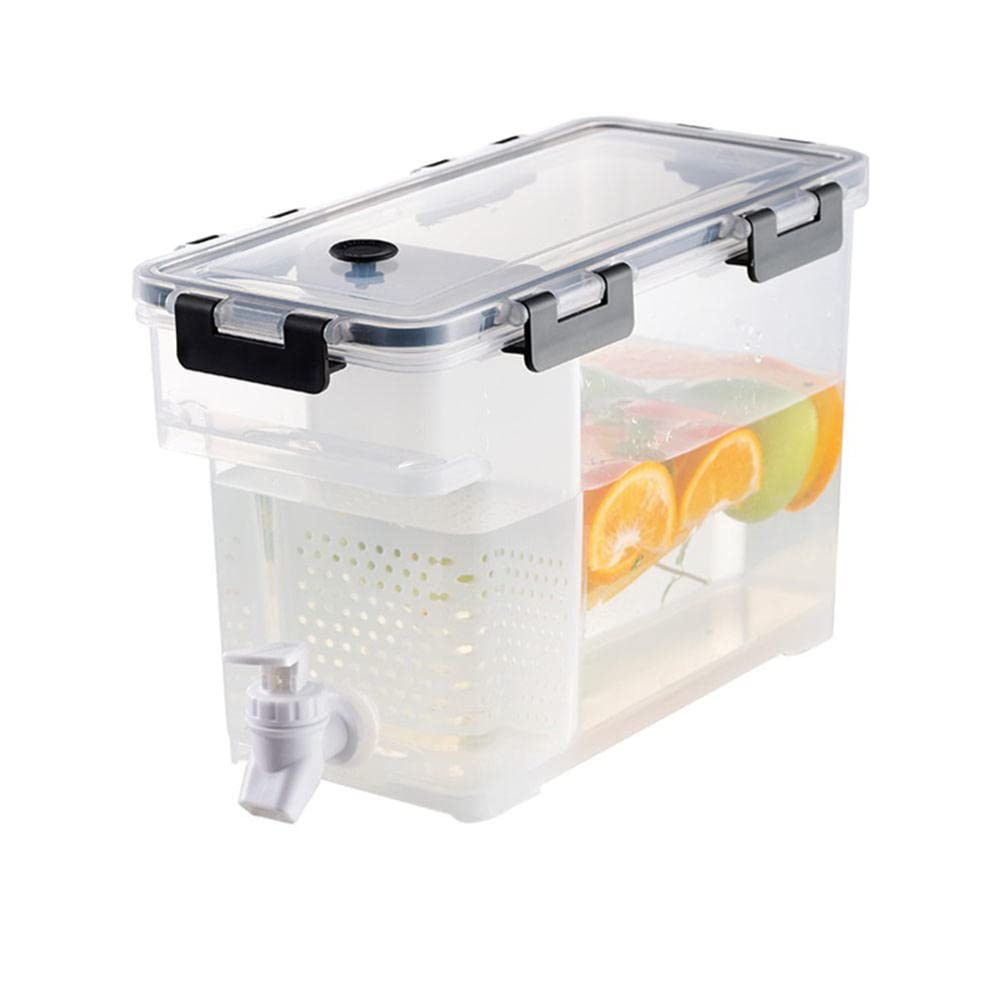 ACGrade 3.5L Large Capacity Insulated Water Dispenser with Tap & Lid - Perfect for Refrigerator, Parties, Iced Tea & Fruit Infusions | Chilled Beverage Container for Home, Office & Outdoor Gatherings