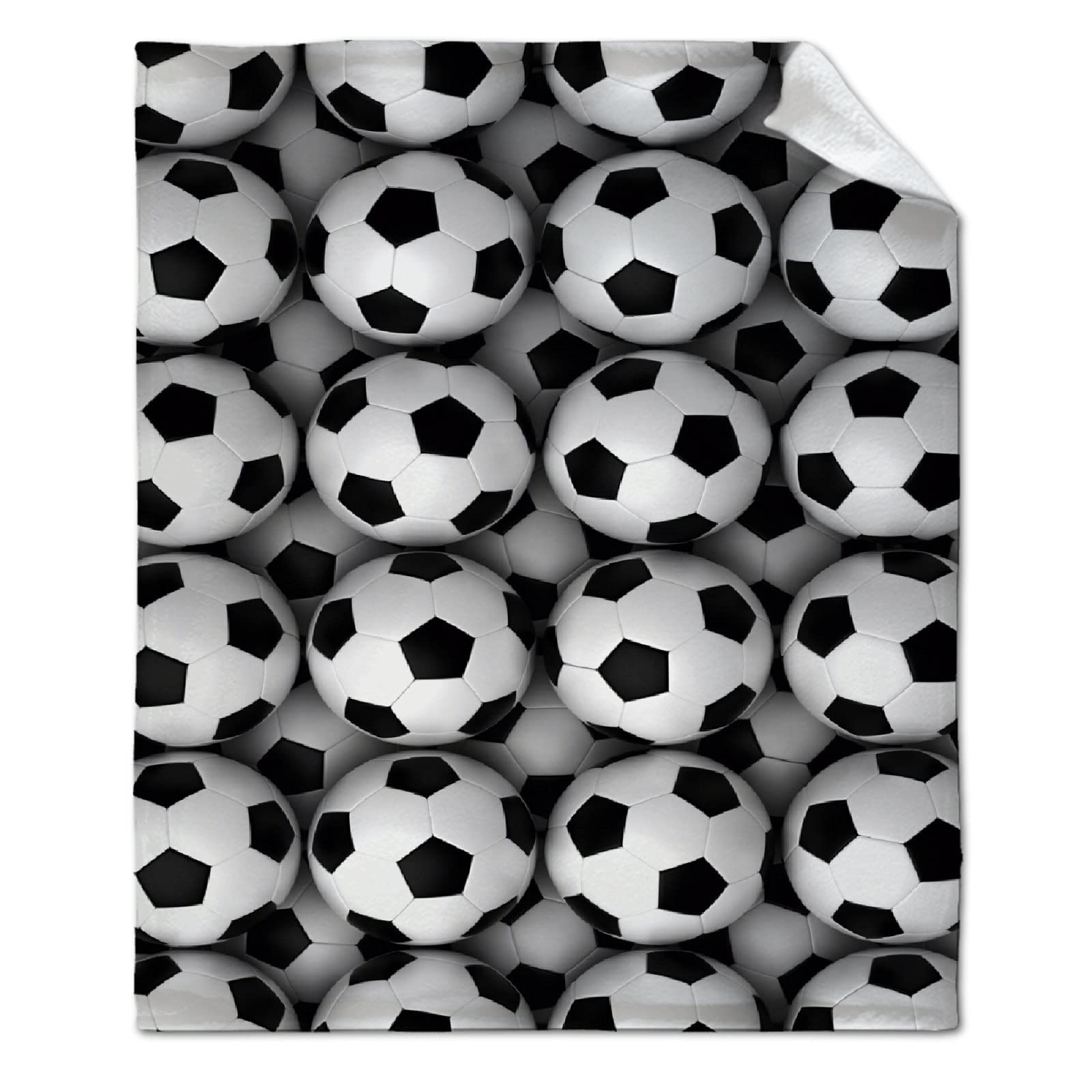 ARTBLANKET 3D Baseball Soccer Blanket - 50x40 Inch All-Season Microplush Fleece Throw - Lightweight & Warm for Fall, Winter, Spring & Summer - Perfect for Couch, Bed, Sofa - Great for Sports Fans, Home Decor, Gifts & Cozy Nights