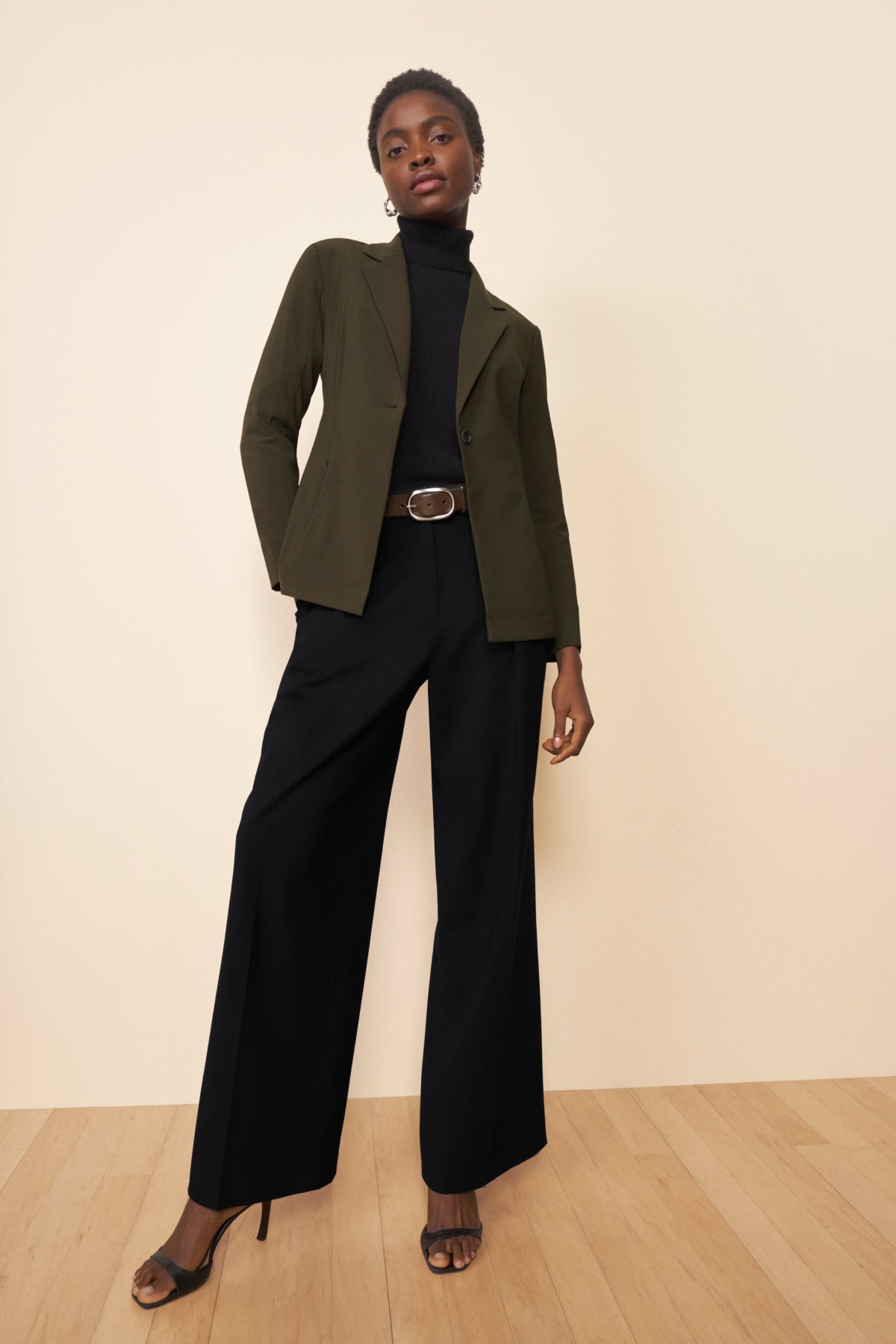 Zuri Pant Washable Wool Twill Pants for Women - Comfortable & Durable Black Trousers for Office, Travel & Casual Wear