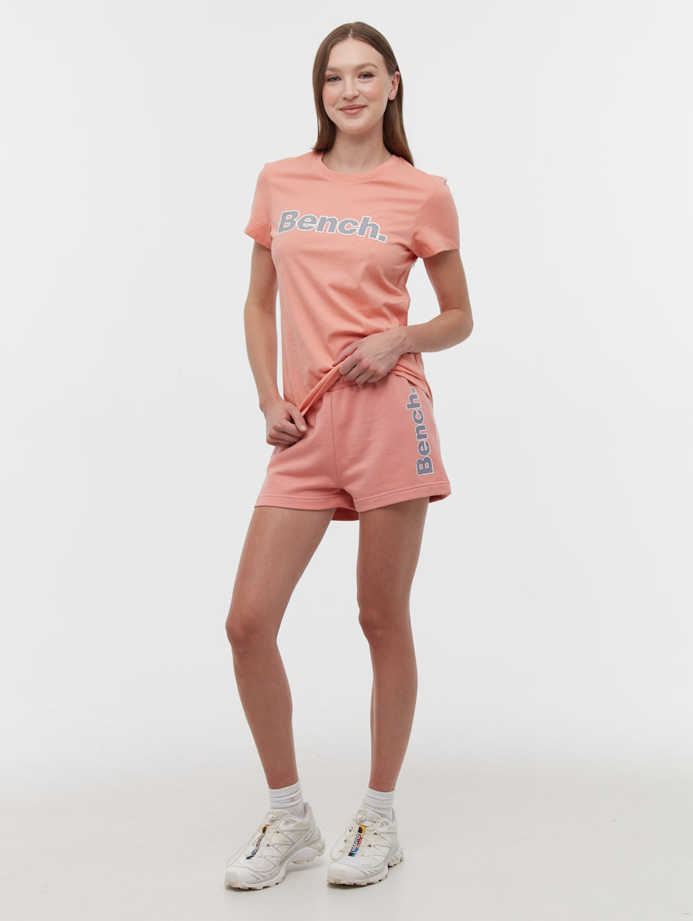 Phoebe Hip Logo Jogger Shorts for Women - Comfortable Athletic Running Shorts with Stylish Design - Perfect for Gym, Yoga, and Casual Wear