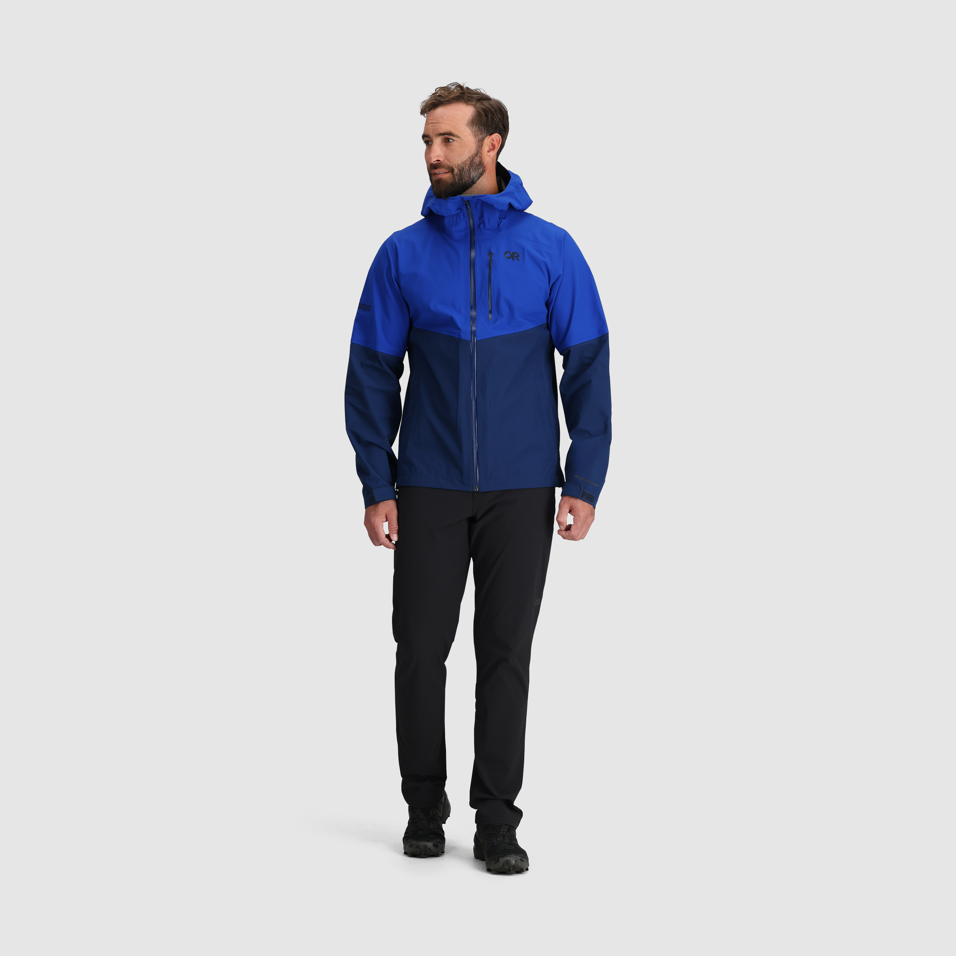Men's Foray 3L Waterproof Rain Jacket - Lightweight Hiking & Outdoor Windbreaker for Camping & Travel