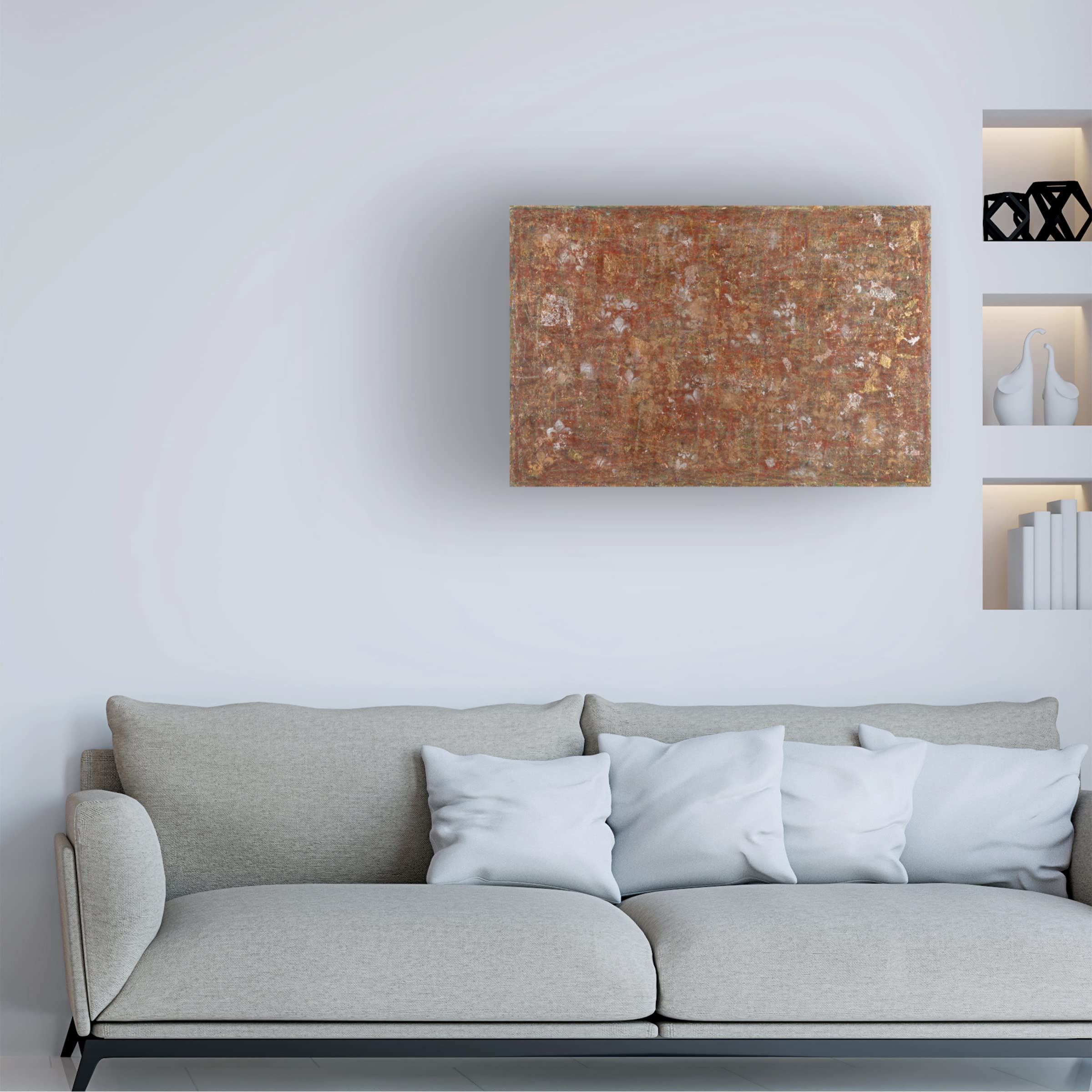 Trademark Fine Art 'Shades of Siena' Canvas Art by Sona - Hand-Painted Italian Landscape Wall Decor for Living Room, Bedroom & Office
