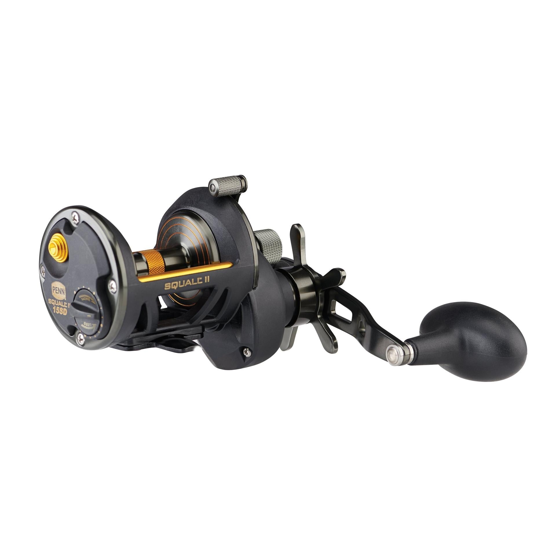 Squall® II Star Drag Conventional Fishing Reel - Saltwater & Freshwater Spinning Reel for Surf Casting, Trolling, and Offshore Fishing