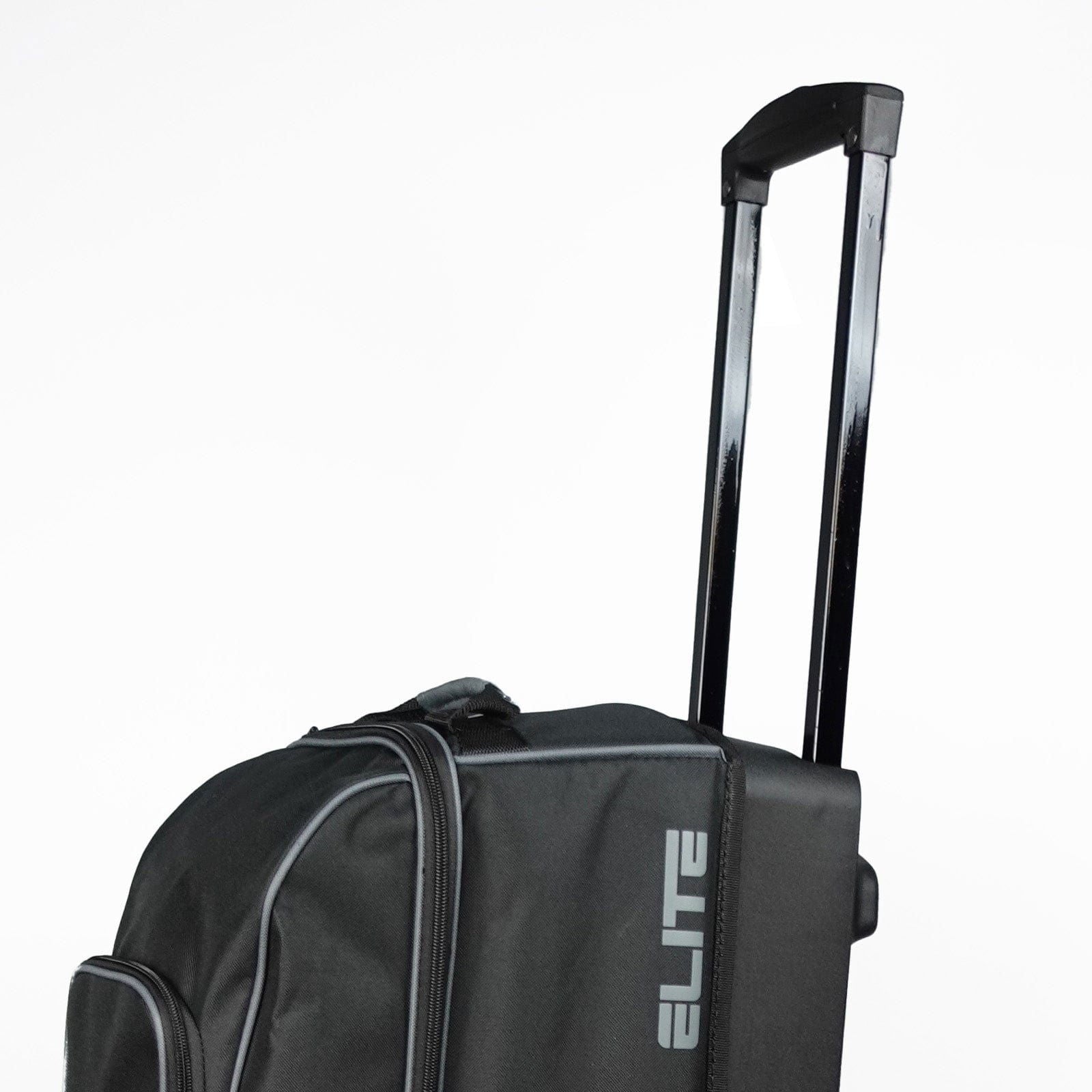 ELITE Basic Triple Roller Bowling Bag - Charcoal Black | Heavy Duty Rolling Case for Bowling Balls & Accessories | Perfect for League Play, Tournaments & Practice Sessions