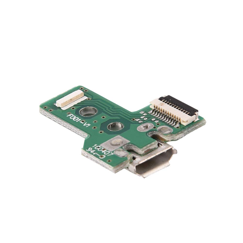 FastUU PS4 Charging Port Board Replacement - Compatible with Sony PlayStation 4 & PS4 3rd Gen Controller - Durable Charging Socket for Gaming Accessories - Perfect for Controller Repairs & Maintenance