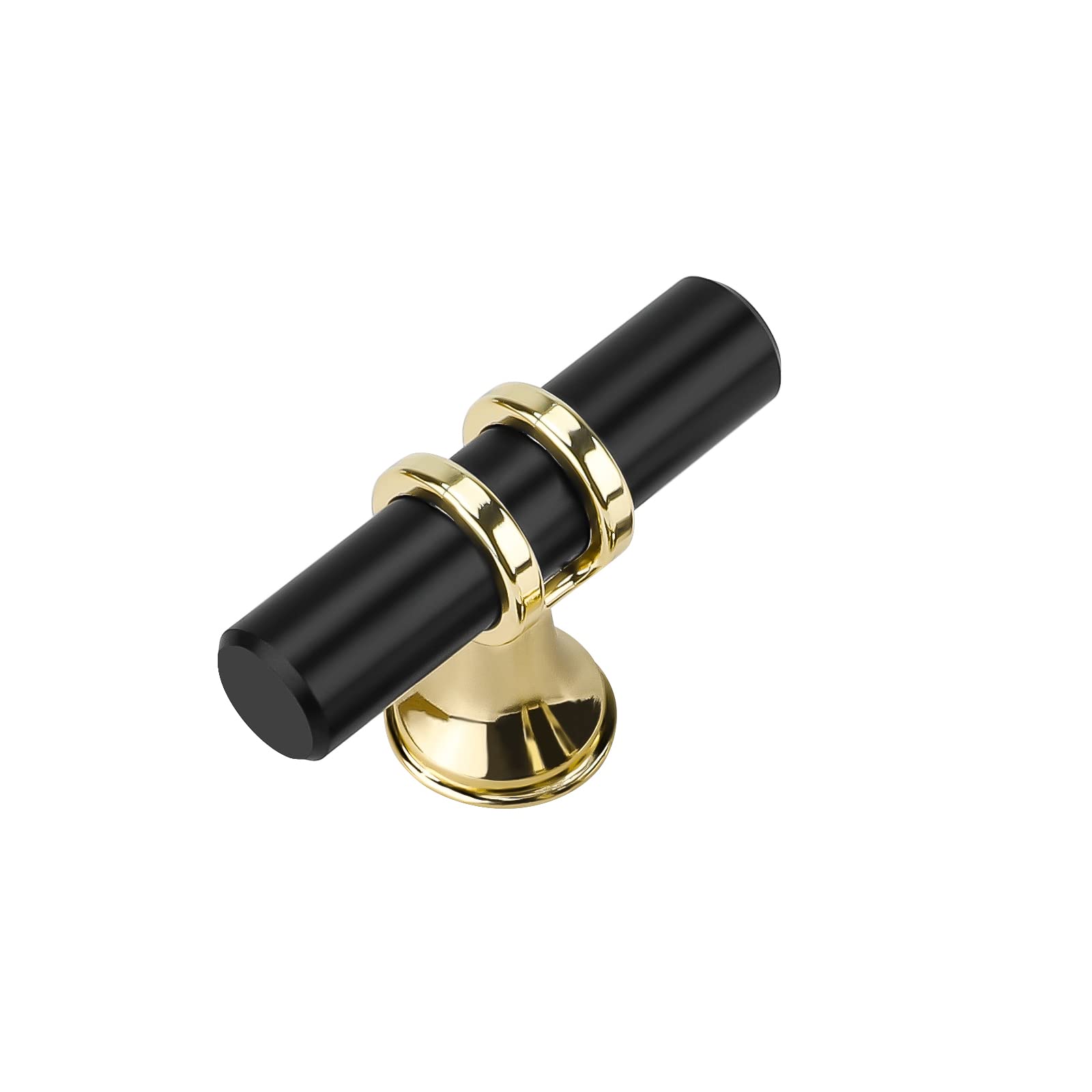 10 Pack Black Gold Cabinet Knobs - Single Hole Kitchen Handles & Drawer Pulls for Bathroom, Dresser & Cabinet Hardware - Elegant Upgrade for Home Decor & DIY Projects
