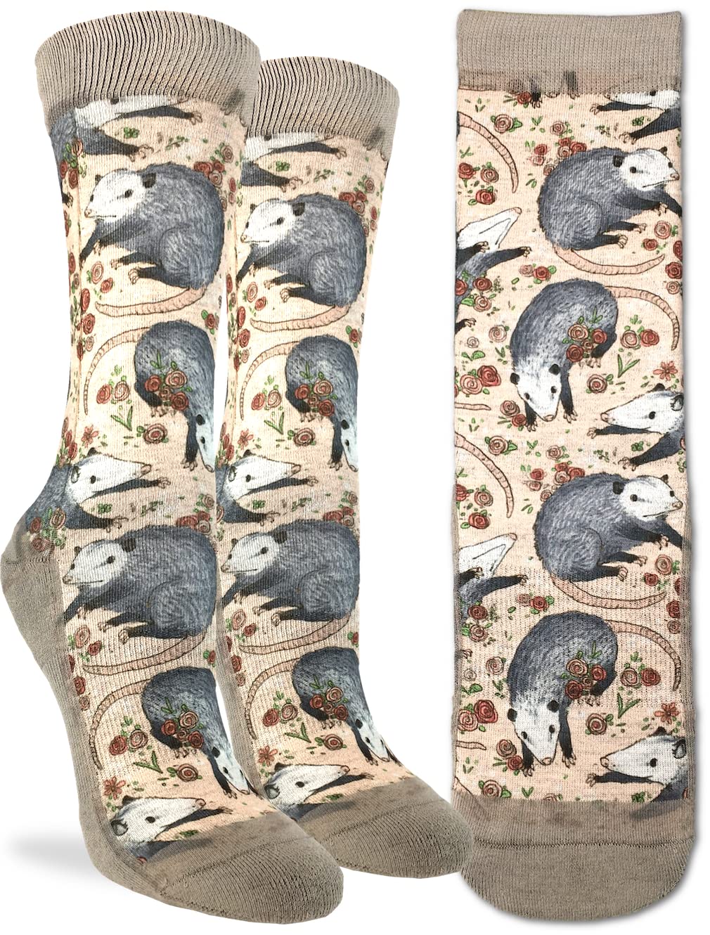 Good Luck Sock Women's Animal Print Crew Socks - Fun & Comfortable Novelty Socks for Adults - Perfect for Gifts, Casual Wear & Holiday Outfits