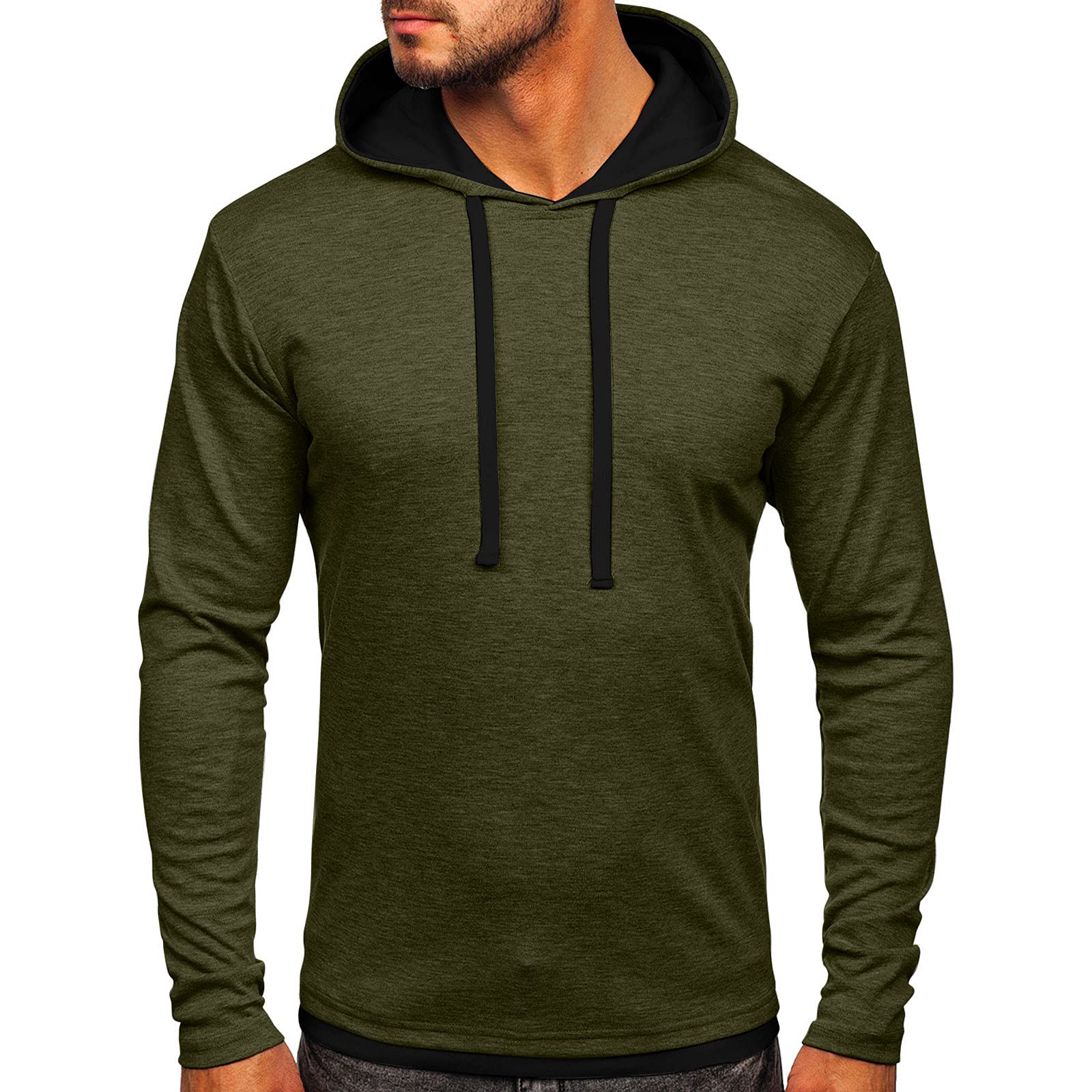Men's Heavyweight Fleece Hoodie - Athletic Pullover for Sports & Casual Wear