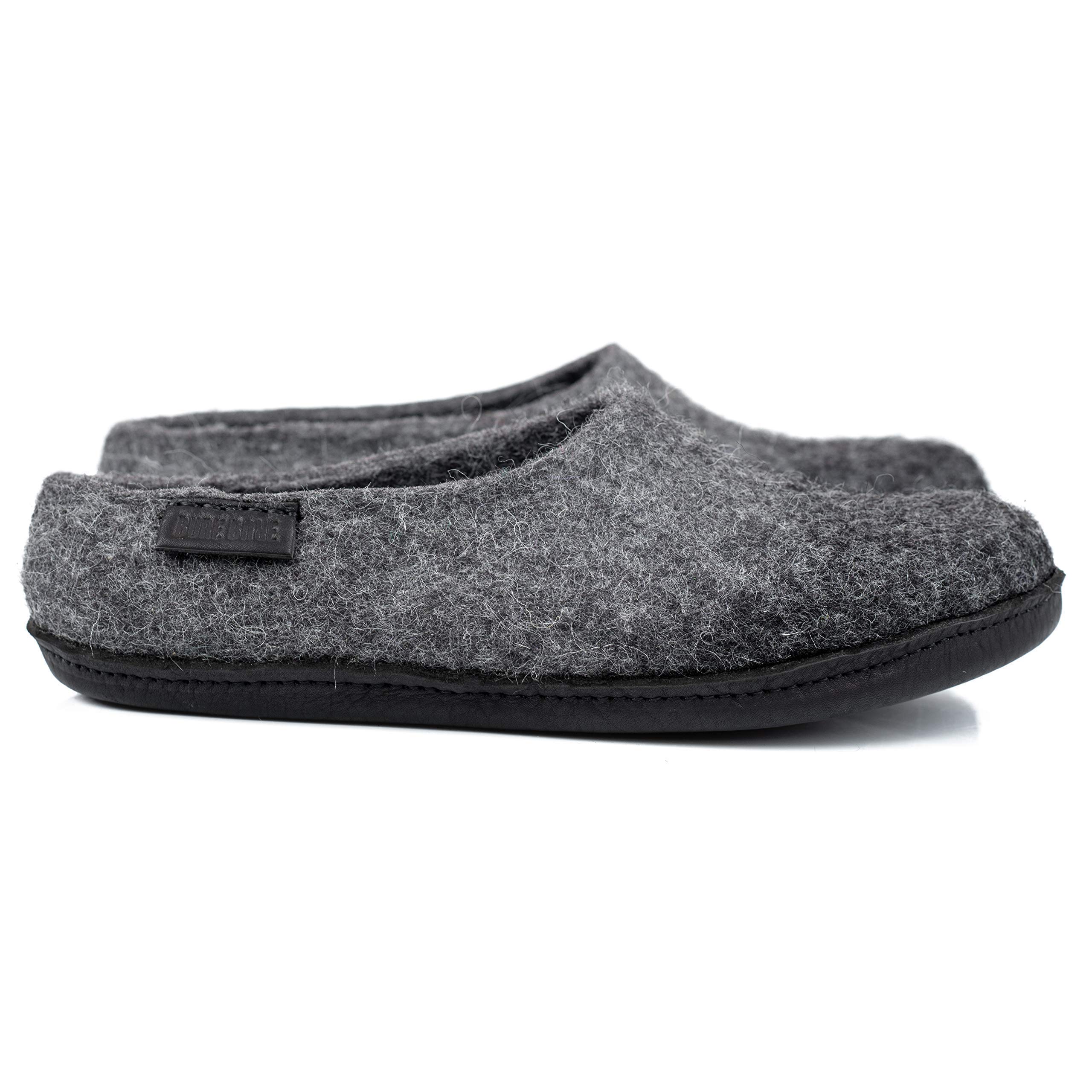 Men's Wool and Alpaca Slippers - Cozy Winter House Shoes for Dad | Perfect Father's Day Gift for Christmas, Birthday & Home Relaxation