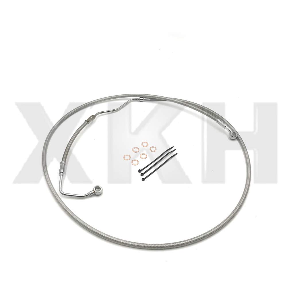 SMT Chrome Upper Front Brake Line +8