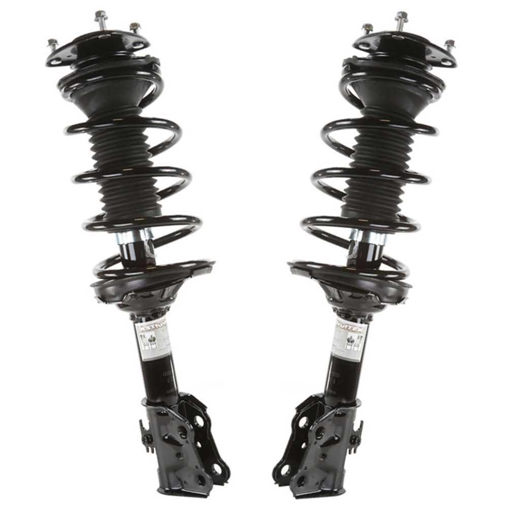 AutoShack Front Complete Strut Assembly with Coil Springs - Pair of 2 for Driver & Passenger Side - Replacement for 2000-2005 Toyota Echo 1.5L FWD (Part #CST100384PR) - Smooth Ride & Improved Handling for City Commuting