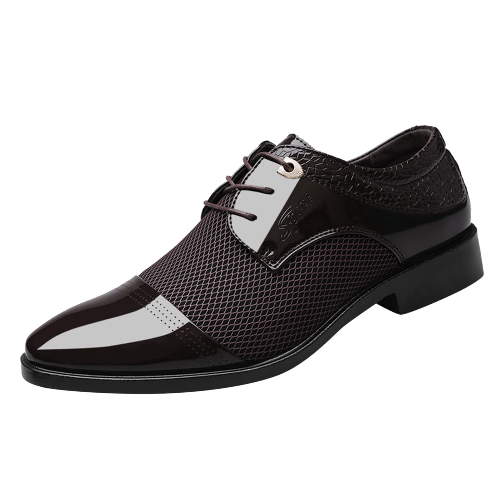 **Classic Men's Slip-On Leather Shoes - Genuine PU Leather, Comfortable & Wide Fit (Size 11) - Perfect for Office, Casual Wear & Travel**
