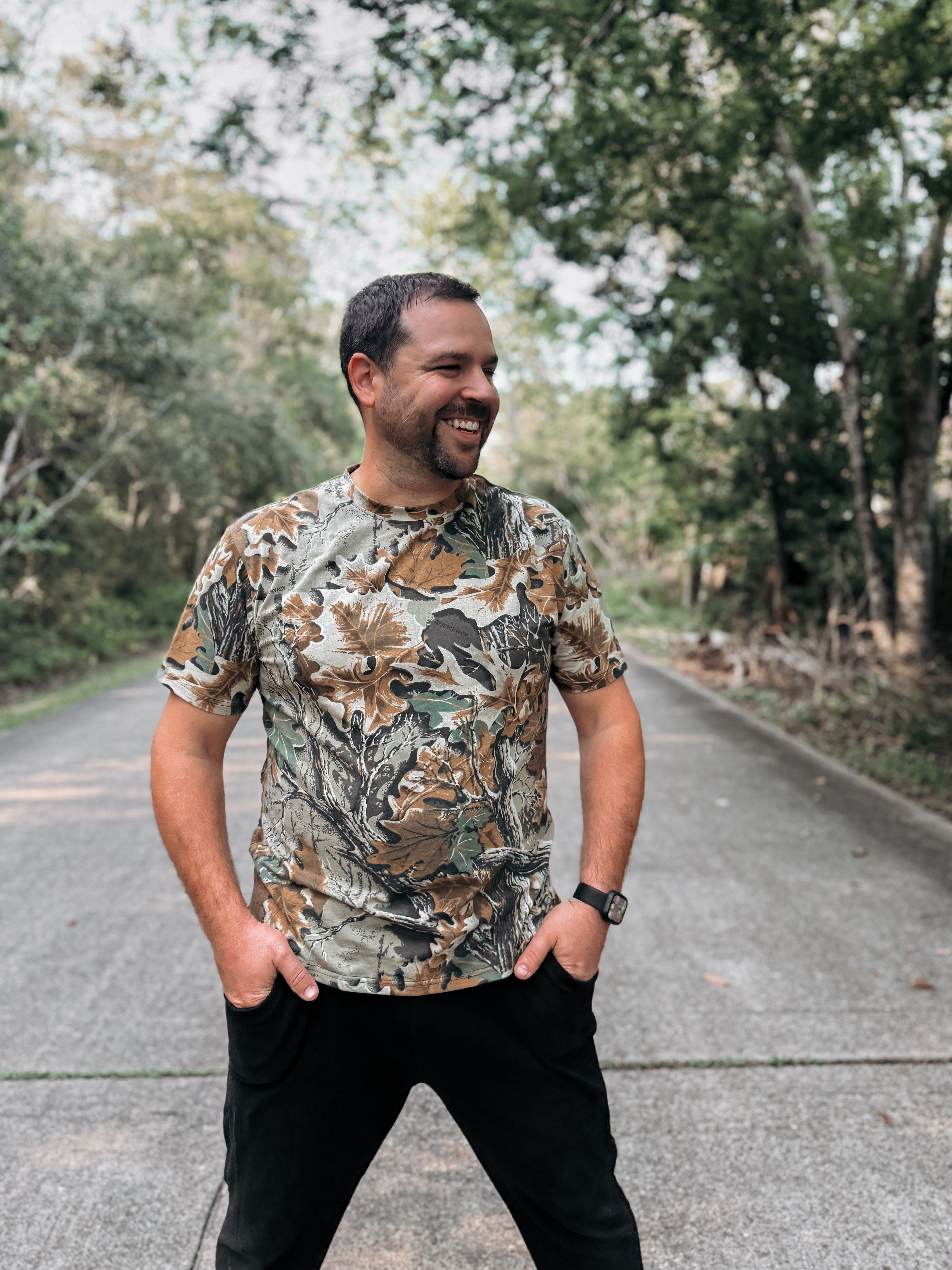 Premium Adult Modal T-Shirt - Realtree Advantage Camo Print - Soft & Breathable Fabric for Outdoor Activities, Hunting, and Casual Wear