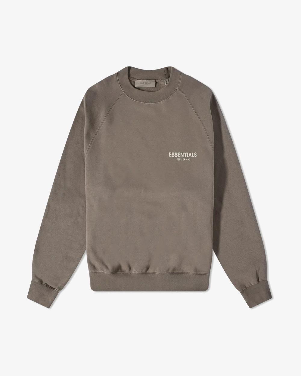 FOG ESSENTIALS SS22 Chest Logo Crewneck Sweatshirt - Desert Taupe | Men's Casual Pullover for Streetwear & Everyday Comfort