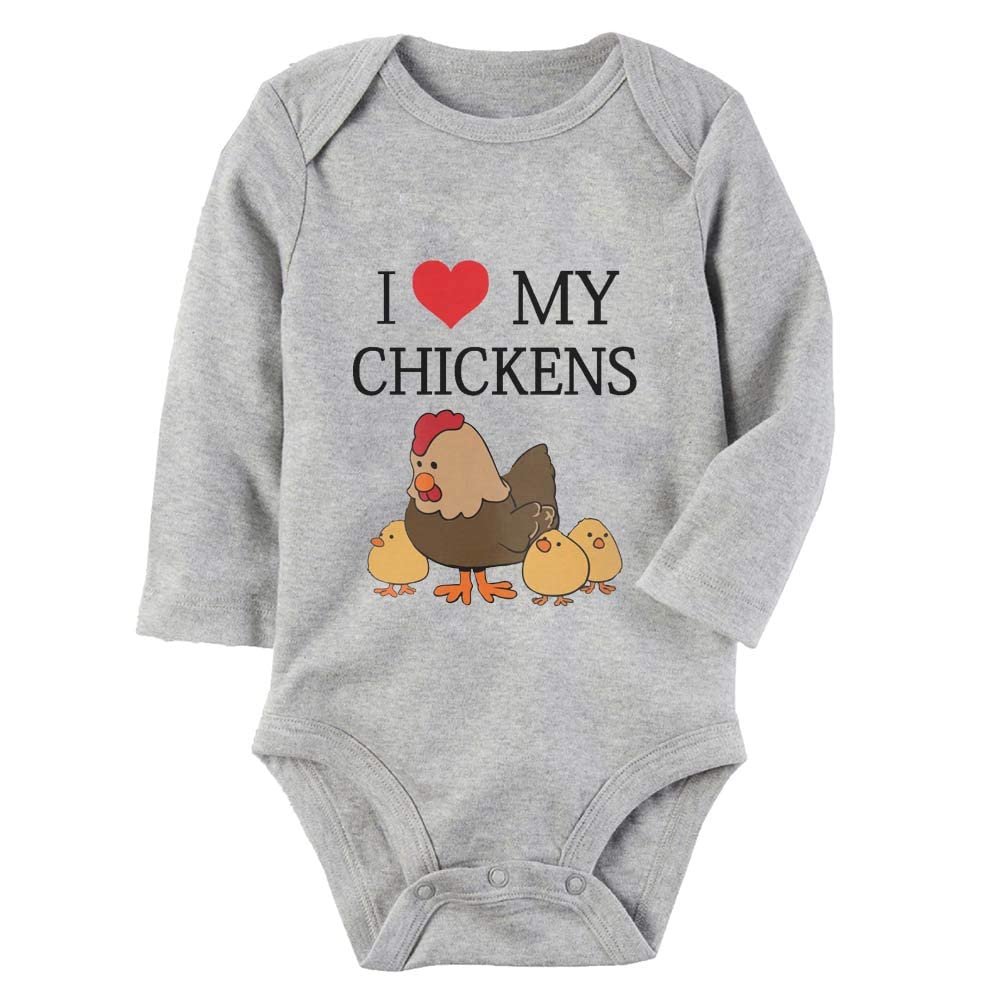 Cute Baby Bodysuit - Short Sleeve Jumpsuit Romper for Newborn Boys & Girls | Chicken Print Design | Perfect for Playtime, Photo Shoots & Everyday Wear