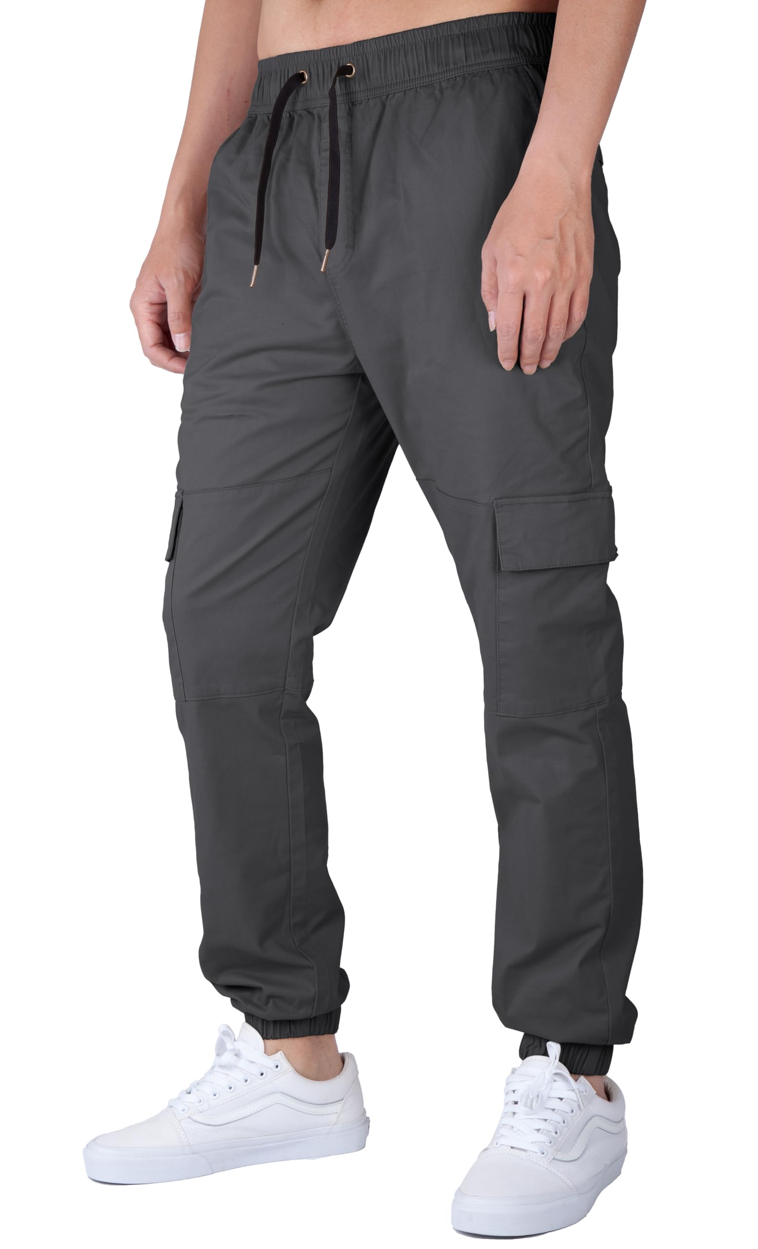 ITALYMORN Men's Slim Fit Cargo Jogger Pants with Deep Pockets - Comfortable Casual Workout & Hiking Pants for Everyday Wear | Gym, Travel & Outdoor Activities