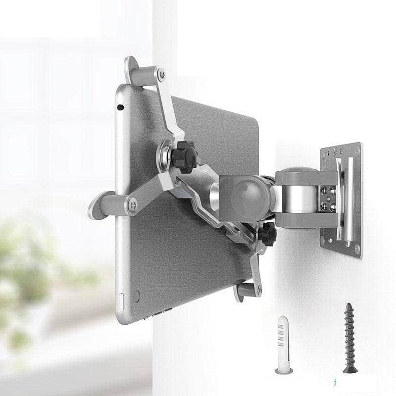 Universal Tablet Wall Mount Bracket - Adjustable Stand for 4 to 12 Inch Tablets - Perfect for Kitchen, Bedroom & Office Use