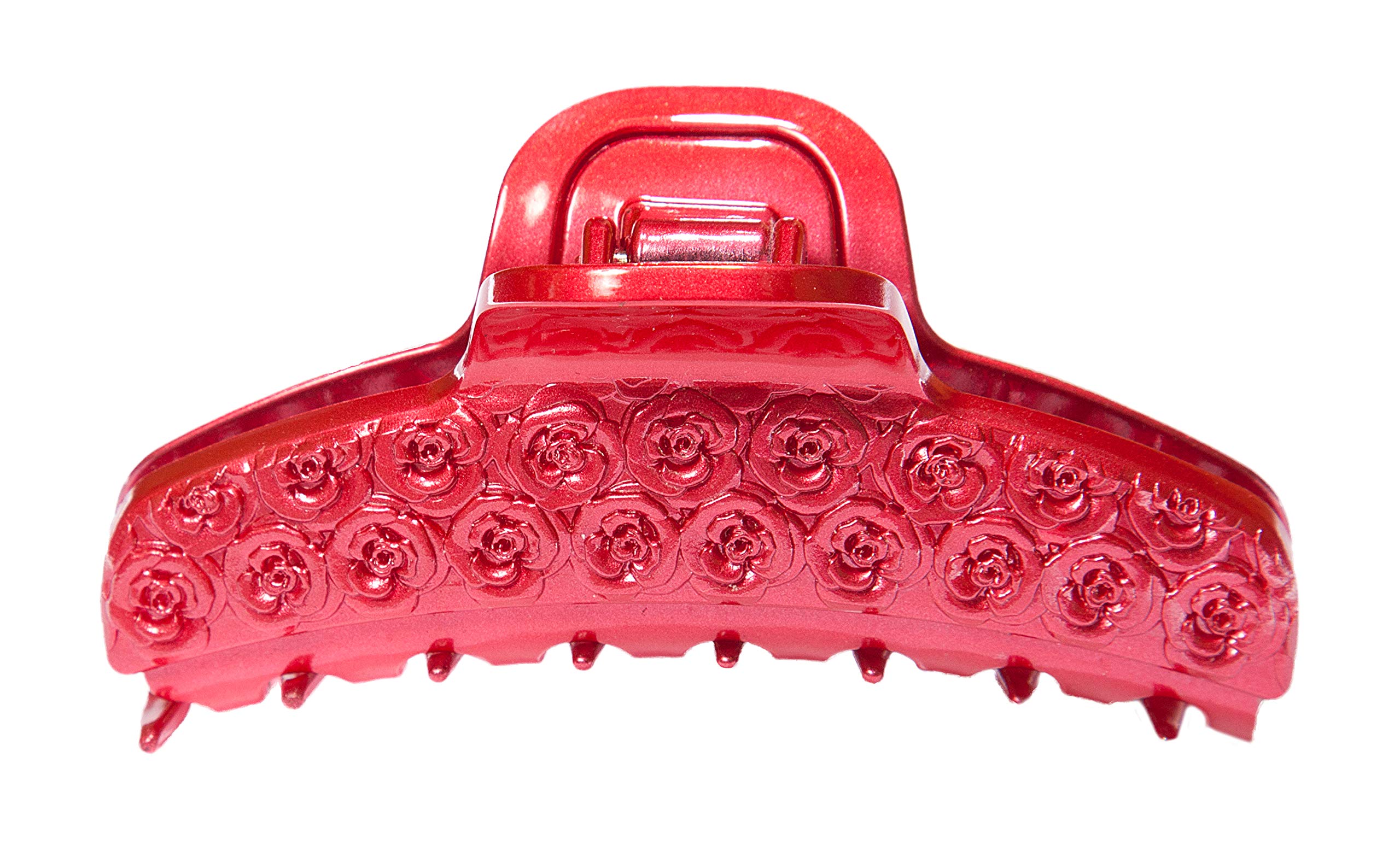 French-Made Caravan Hot Red Claw Rose Decorated - Perfect for Home Décor, Wedding Centerpieces & Vintage-Themed Parties