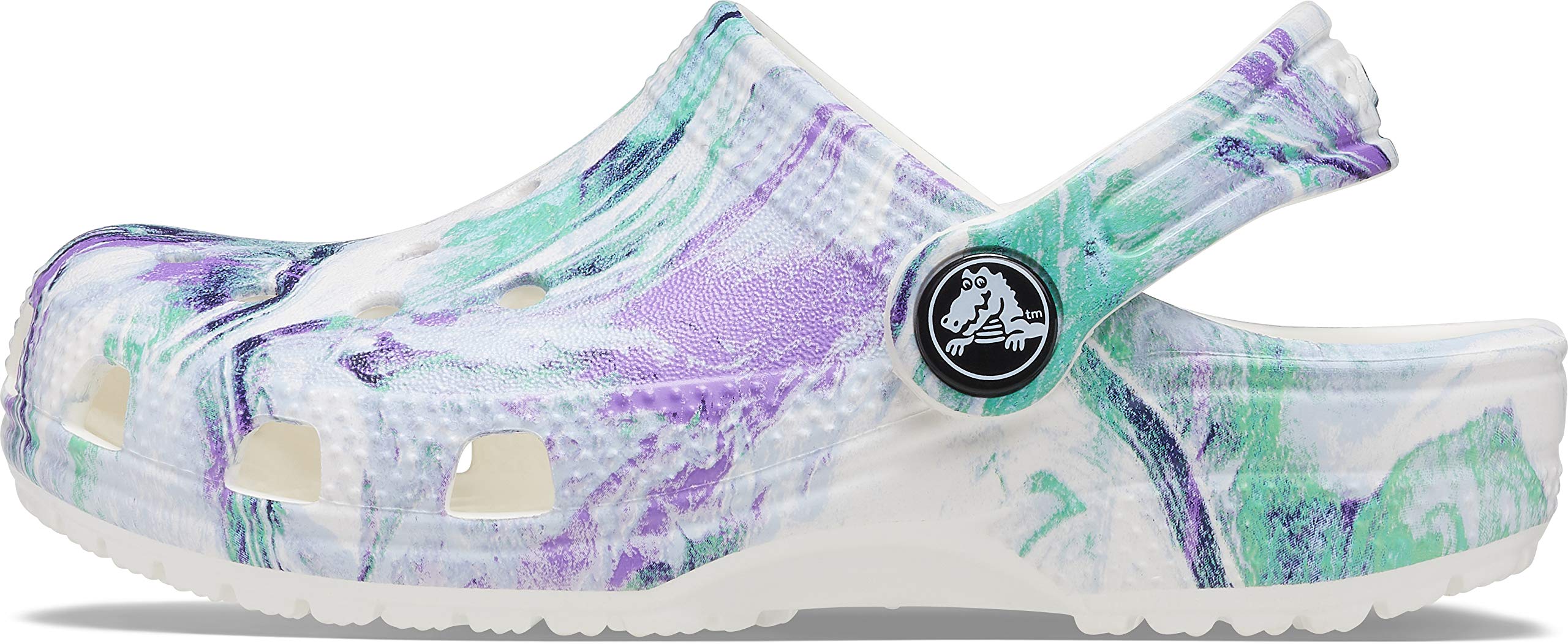 Crocs Kids' Classic Tie Dye Clog | Waterproof Lightweight Slip-On Shoes for Boys & Girls | Perfect for Beach, Pool, Playground & Everyday Wear