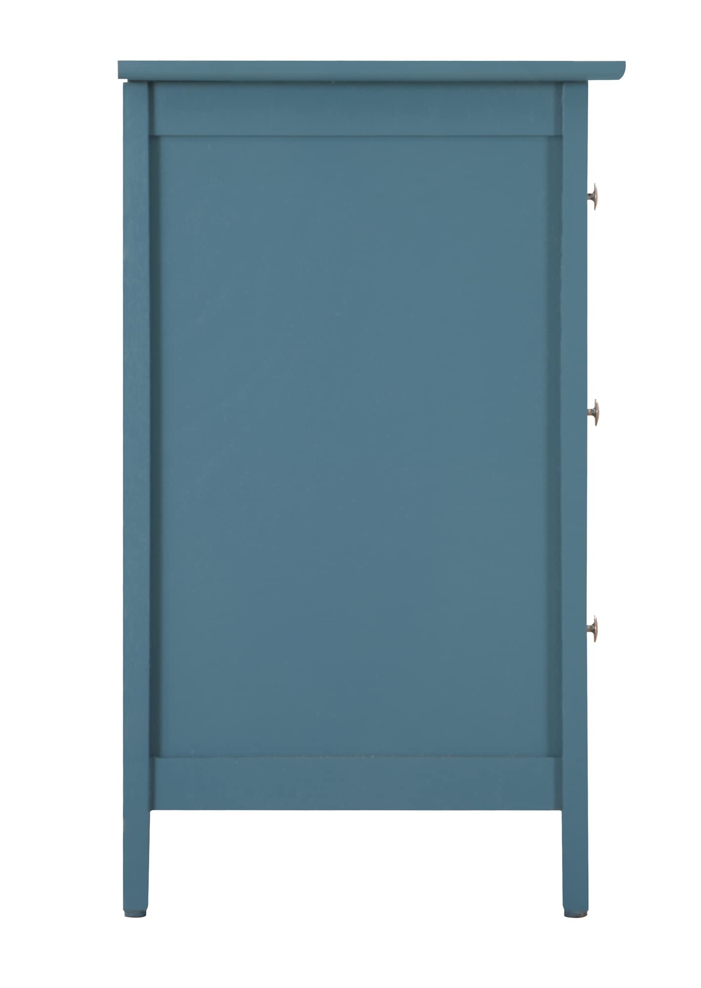 Daniel 3-Drawer Teal Nightstand - 25