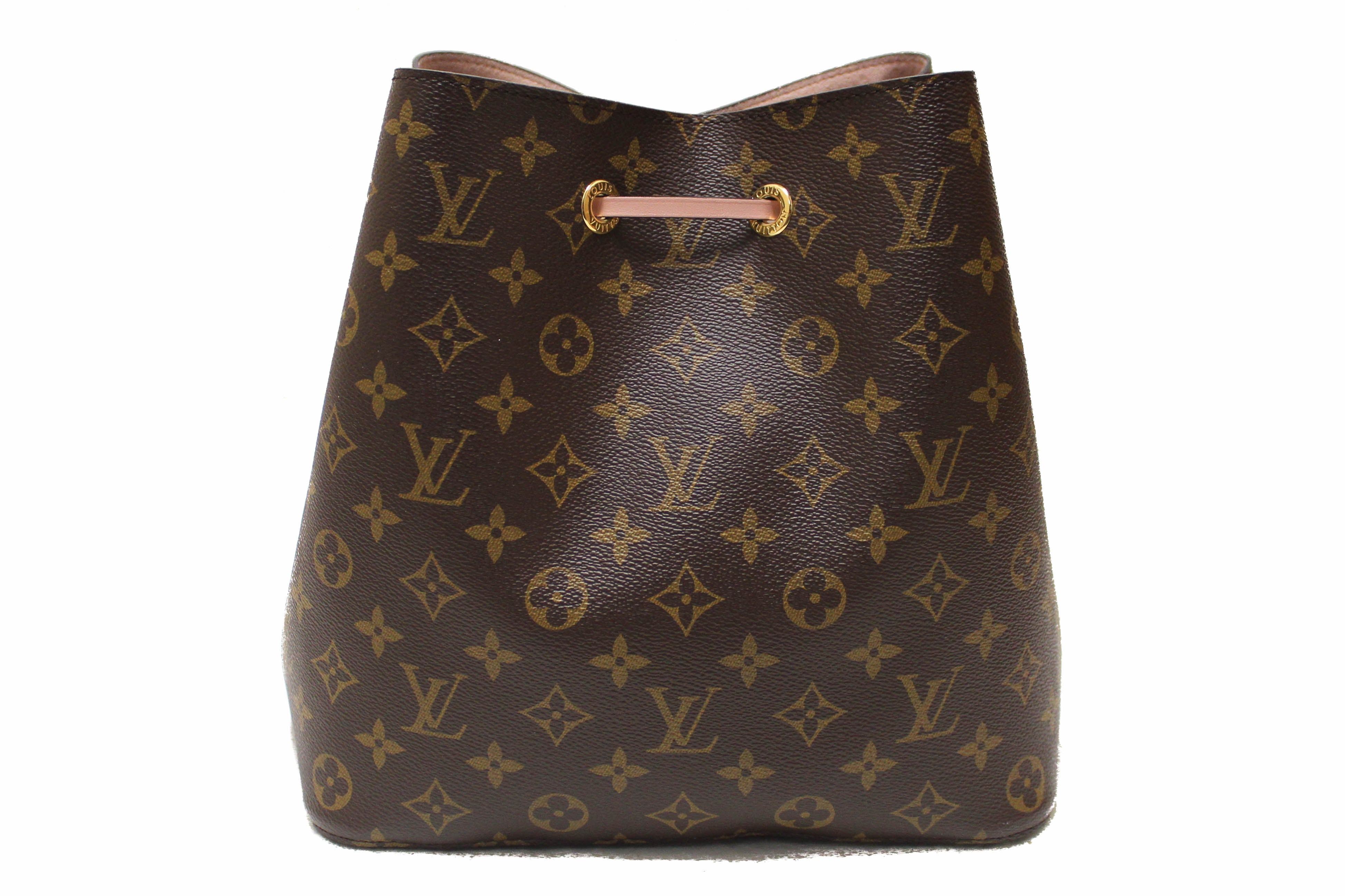 Authentic Louis Vuitton Classic Monogram Pink NeoNoe Shoulder Bag for Women | Luxury Designer Handbag for Work, Travel & Everyday Use