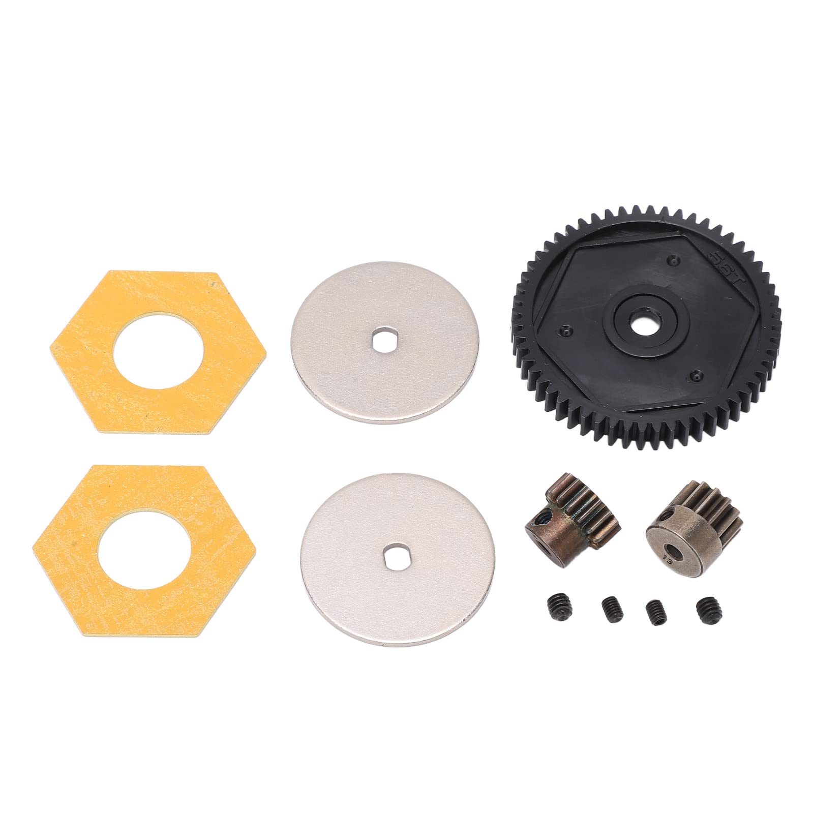 Dilwe 1/10 RC Car Spur Gear Set - 56T Spur Gear with 13T & 15T Motor Gears - High Performance Upgrade Parts for Axial SCX10 RC Crawler Car (Black) - Perfect for Off-Roading, Rock Crawling & RC Car Enthusiasts
