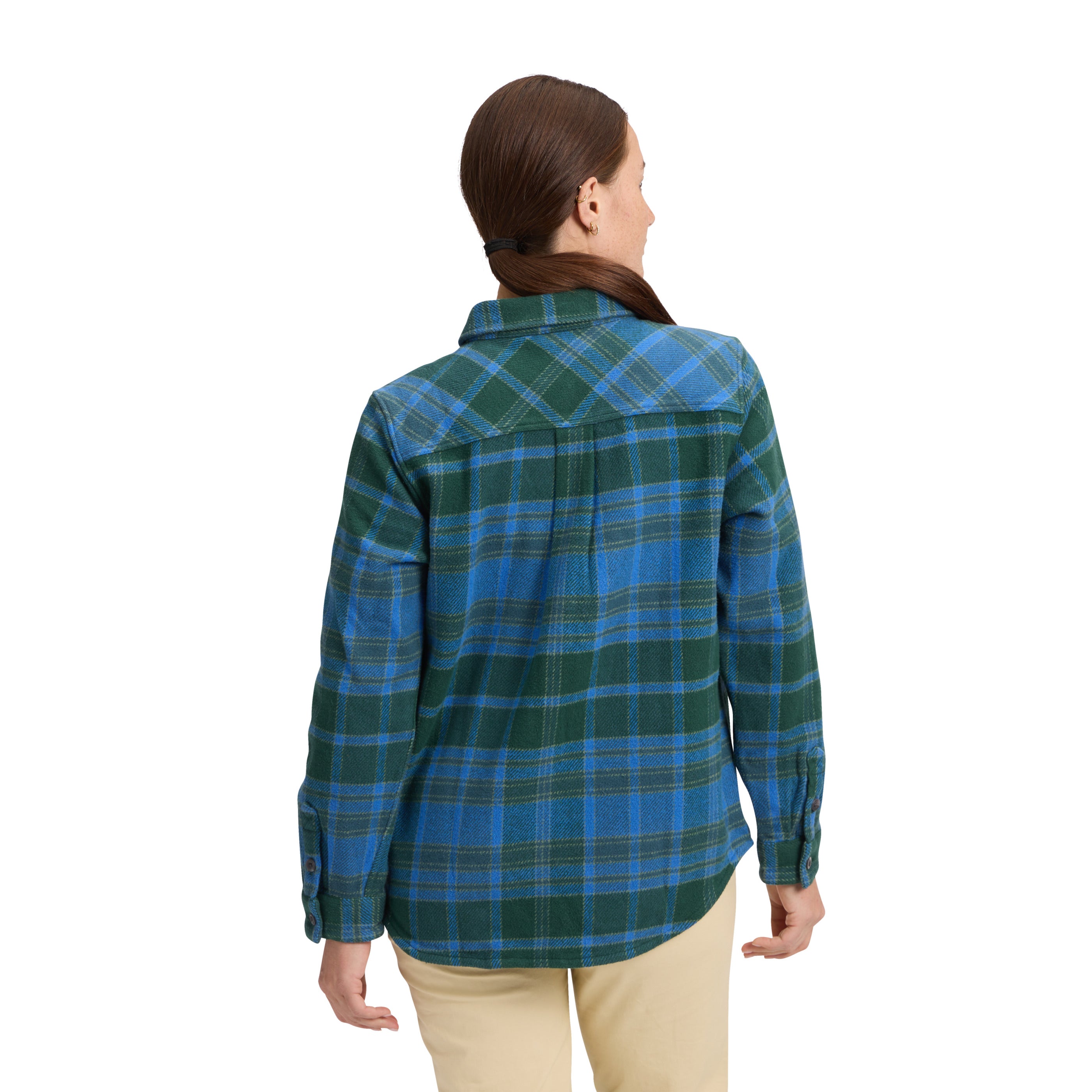 Women's Heavyweight Flannel Shirt - Soft & Warm Plaid Button-Up for Fall & Winter - Perfect for Outdoor Adventures, Camping & Casual Wear
