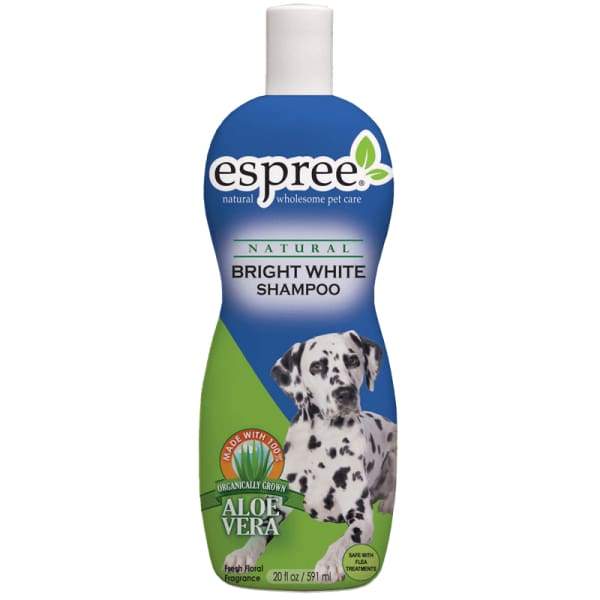 Espree Bright White Shampoo for Dogs - 20oz Whitening & Brightening Formula - Removes Stains & Enhances Coat - Perfect for White & Light-Colored Dogs - Grooming, Show Prep & Daily Care