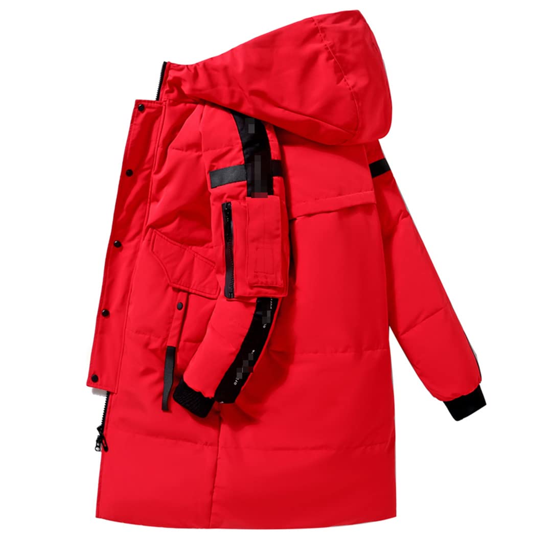 Men's Winter Hooded Down Jacket - Windproof Waterproof Warm Parka Coat for Cold Weather | Outdoor Activities, Snow Sports & Daily Wear