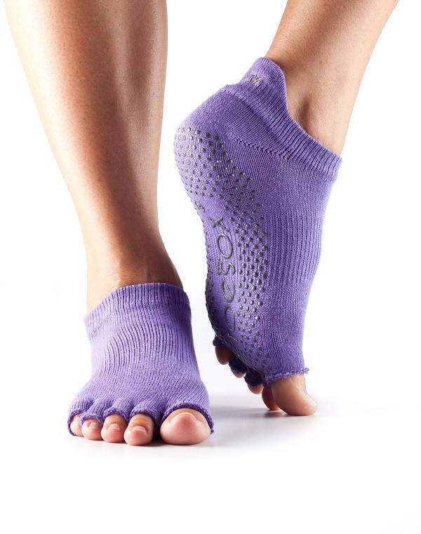 ToeSox Low Rise Grip Socks - Non-Slip Half Toe Yoga & Pilates Socks for Women - Perfect for Barre, Dance, and Workout Sessions
