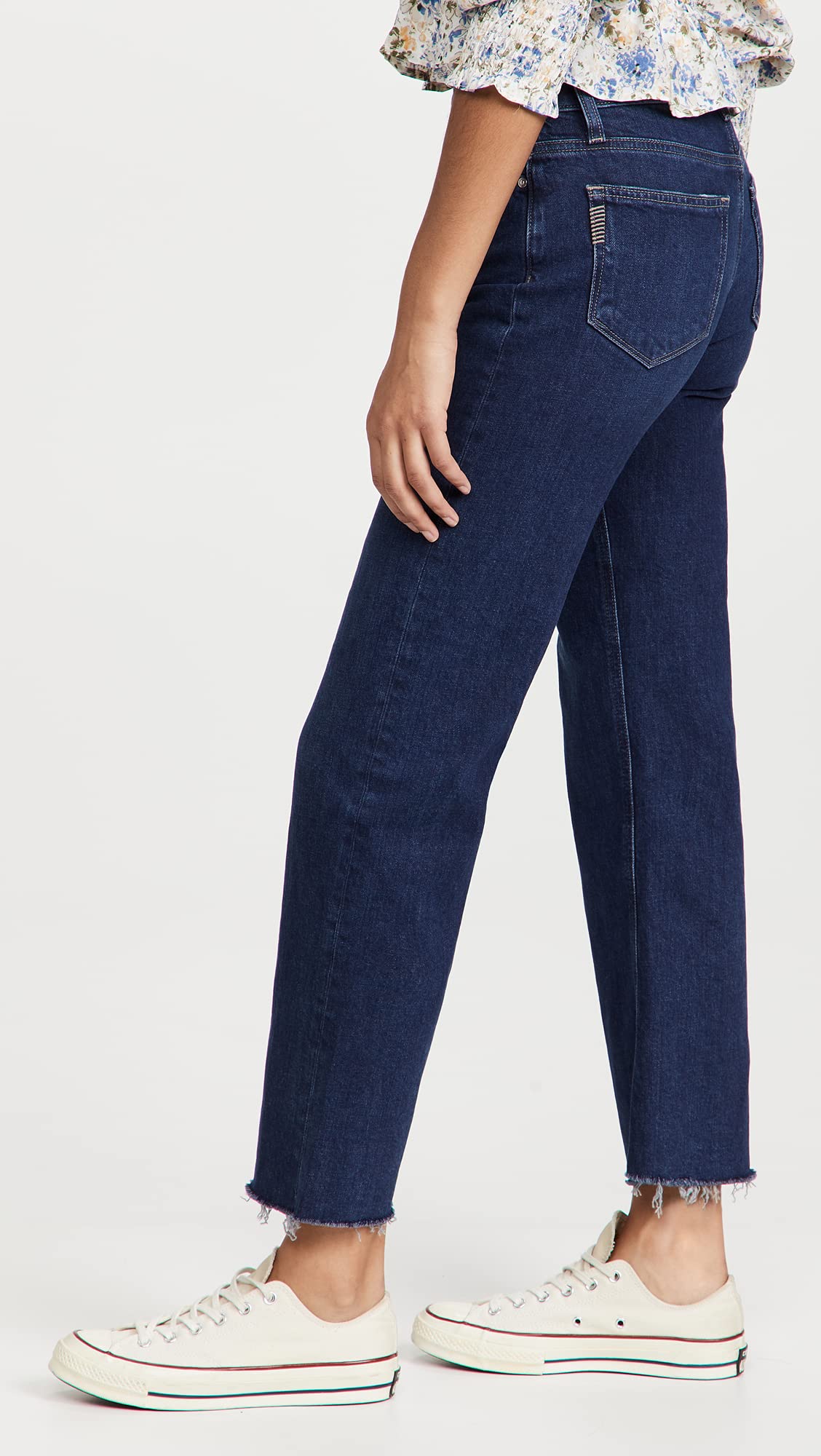 PAIGE Women's Leenah Ankle Jeans - High Waist Slim Fit Stretch Denim Pants for Casual Wear & Everyday Outfits