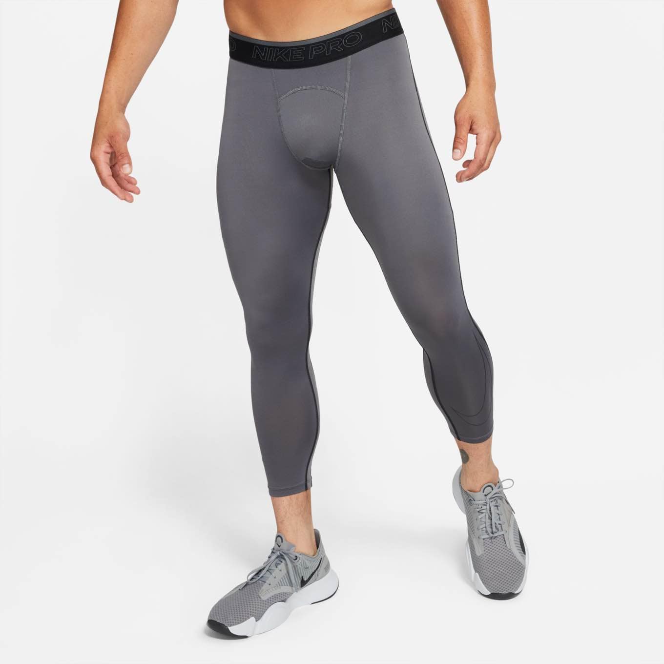 Nike Pro Dri-FIT Men's Compression Shirt - Moisture-Wicking Workout Top for Running, Gym & Training - Lightweight & Breathable Athletic Performance Shirt