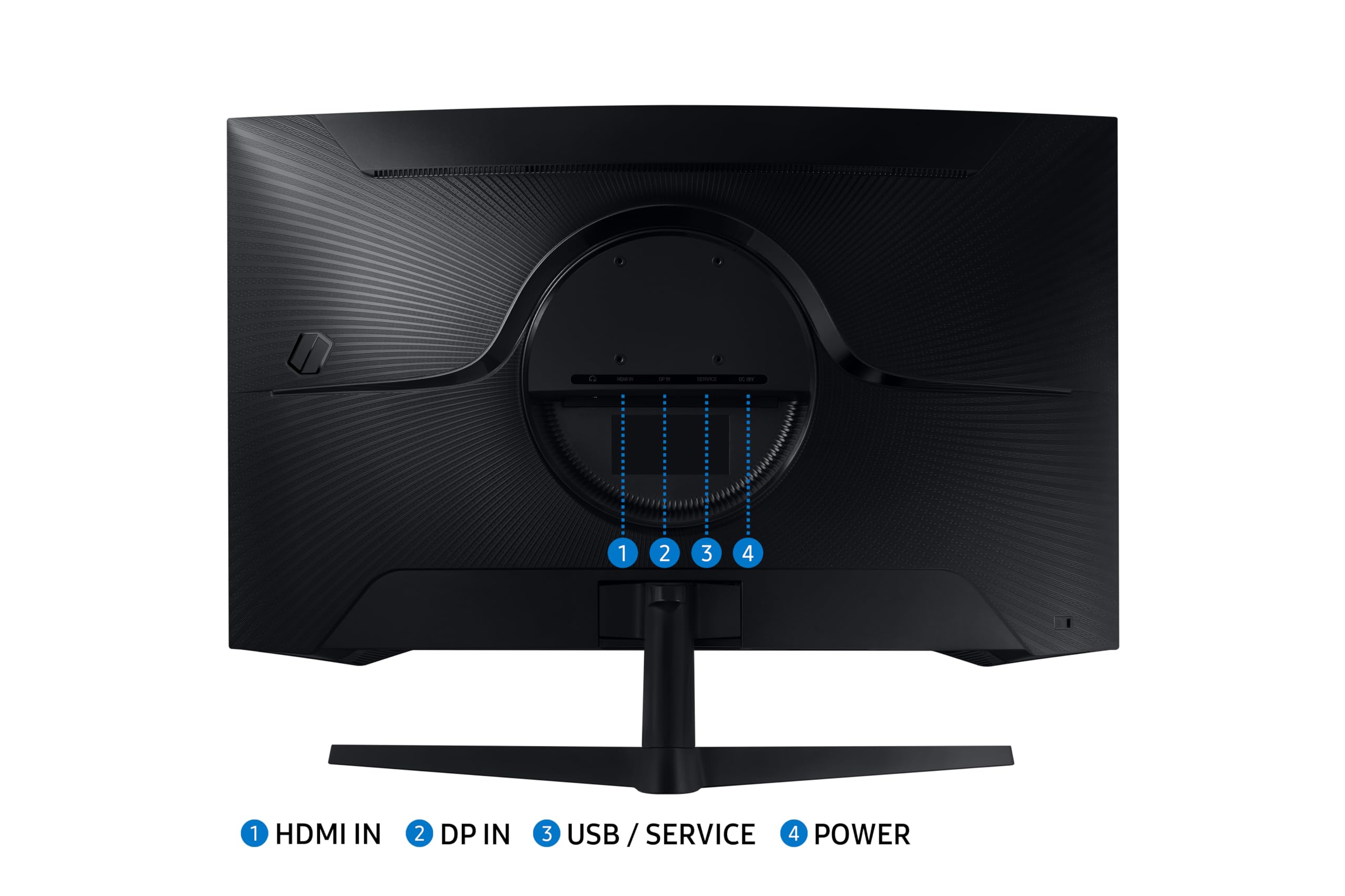 Samsung Odyssey G55C 32-inch 165Hz Curved Gaming Monitor - QHD 2560x1440, 1ms Response, FreeSync Premium - Perfect for Esports, FPS & Immersive Gaming Experience