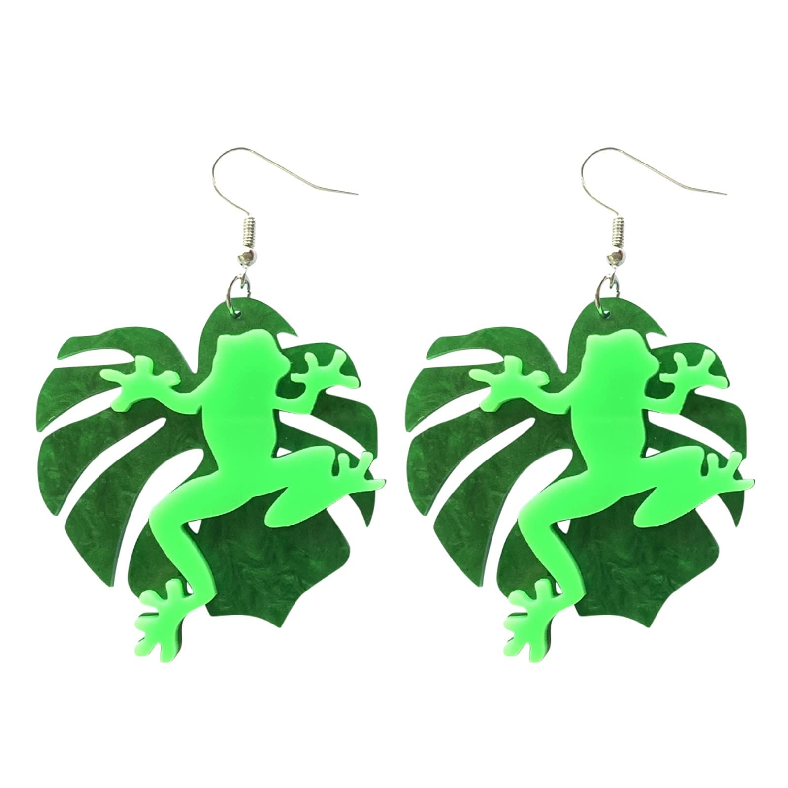 Custom Printed Acrylic Earrings for Women - Unique Animal Hoop Earrings & Creative Jewelry Gifts - Perfect for Parties, Everyday Wear & Special Occasions