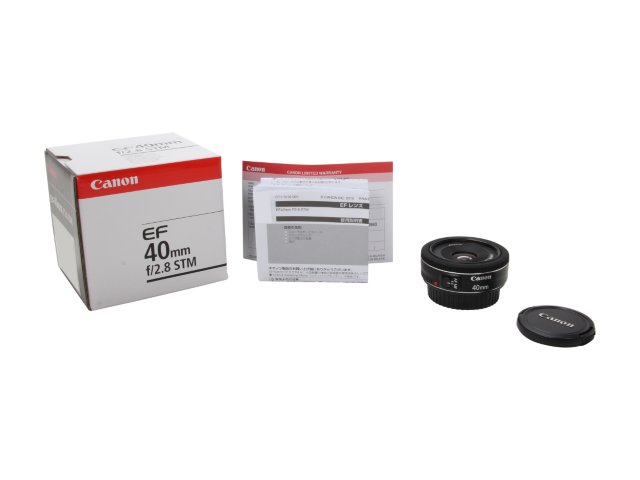 Canon EF 40mm f/2.8 STM Lens Kit with Backpack, Lens Cap & Accessories - Perfect for Portrait, Street & Travel Photography