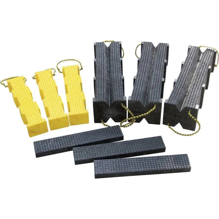 AME Cribbing Block Kit - 9 Piece Heavy Duty Wooden Blocks for Horse Stalls, Trailers & Barns | Stable & Equine Safety Accessories