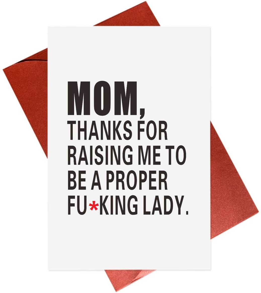 Funny Mother's Day Card - Humorous Birthday Greeting Card for Mom | Perfect Gift for Mother's Day, Mom's Birthday & Special Occasions | Great for Gifts, Scrapbooking & Home Decor