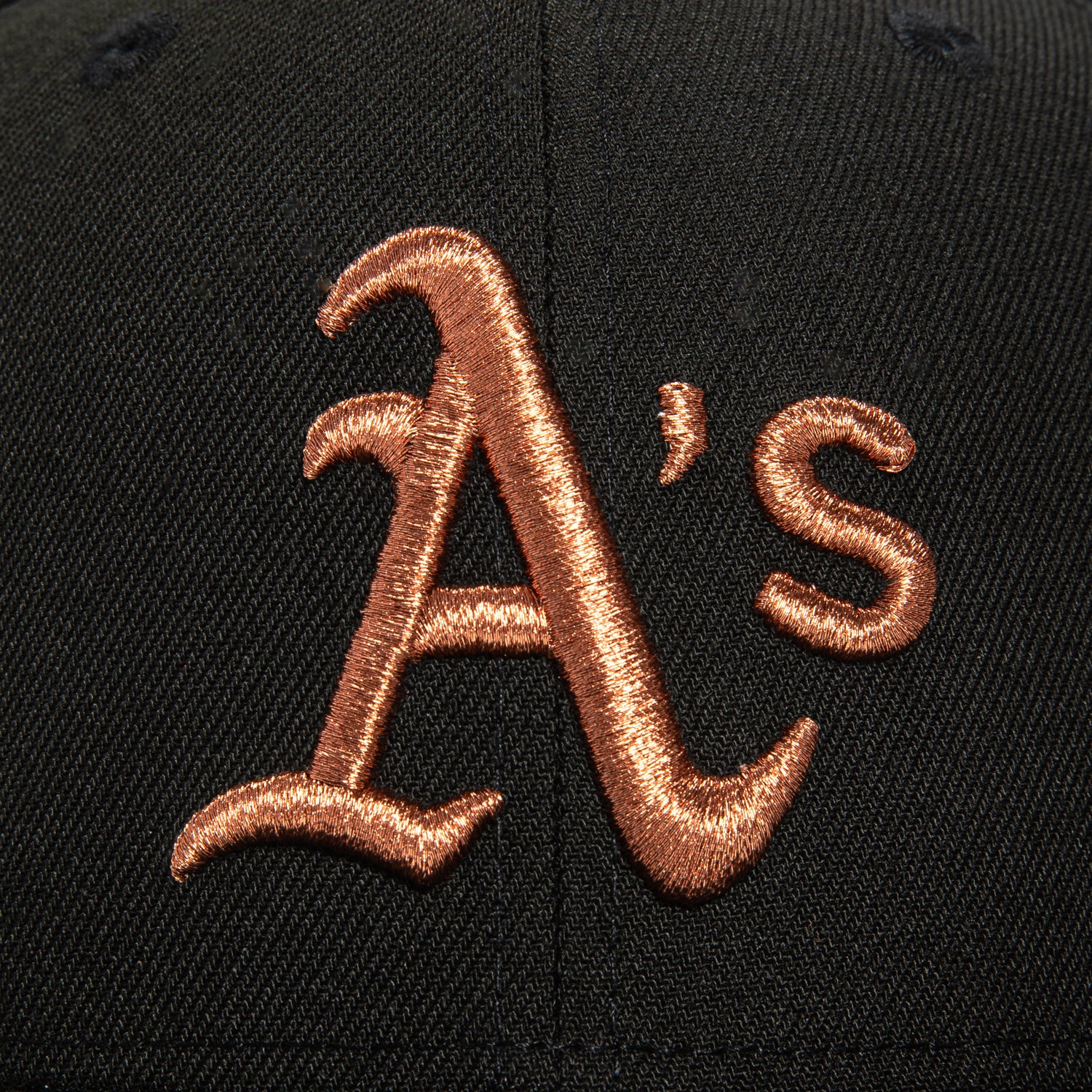 New Era 59Fifty Oakland Athletics Battle of the Bay Patch Snapback Hat - Black & Metallic Copper - Official MLB Baseball Cap for Fans & Streetwear Fashion