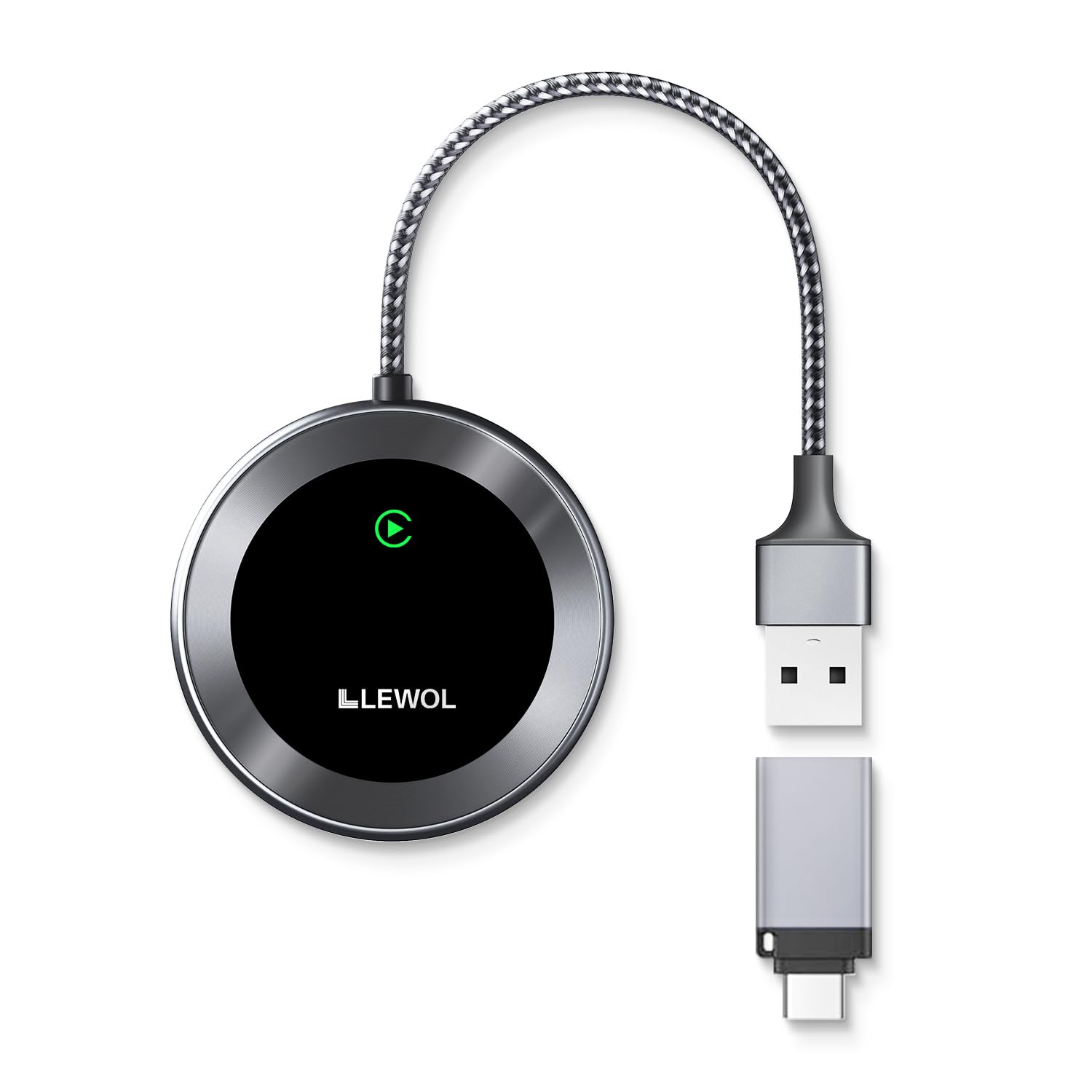 Wireless CarPlay Adapter 2024 - Fast Connection Plug-Go Dongle for Factory Wired to Wireless CarPlay & Android Auto - Compatible with Cars from 2015, iPhone 6/iOS 10+, Android 11+ - Perfect for Hands-Free Driving & Seamless Music Streaming