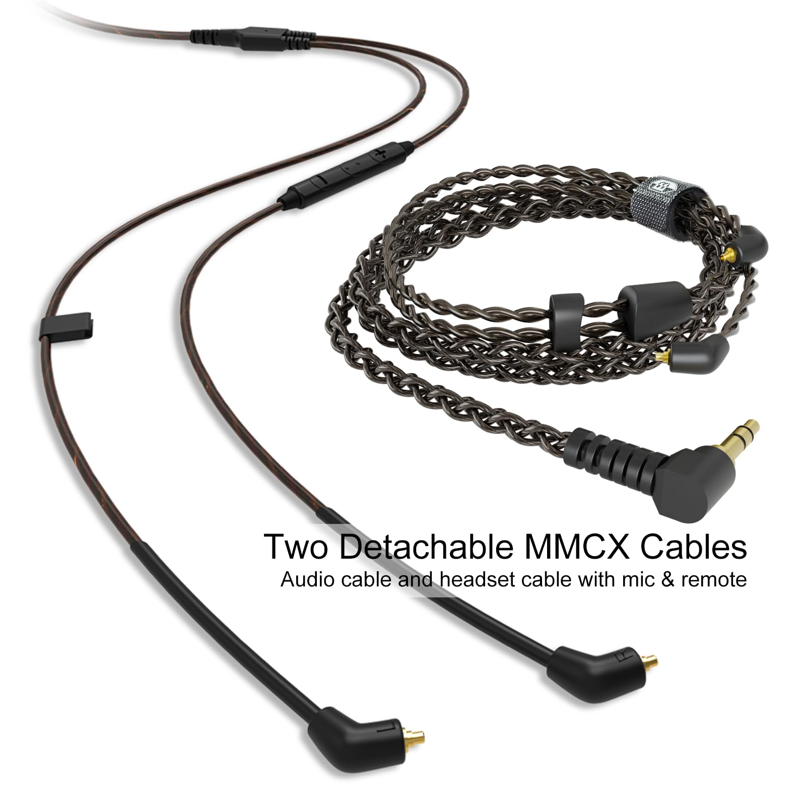 BASN Bmaster Triple Driver in-Ear Monitors with Silver-Plated MMCX Cable - Professional Studio Headphones for Musicians, Sound Engineers & DJs - Perfect for Live Performances, Recording & Mixing (Violet)