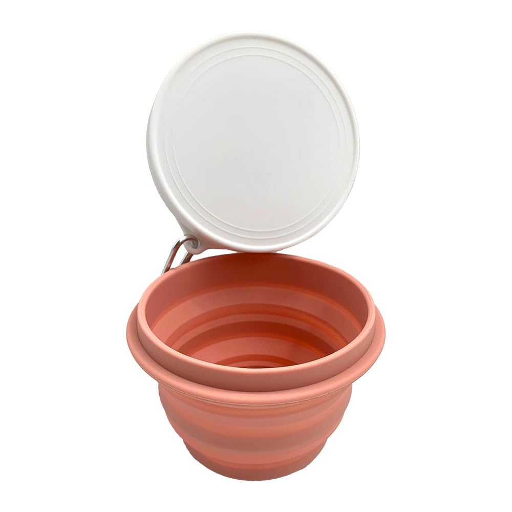 Collapsible Silicone Food Storage Bowl with Lid - 18OZ Portable Foldable Container for Salad, Lunch & Meal Prep | Perfect for Camping, Hiking, Travel & Outdoor Activities