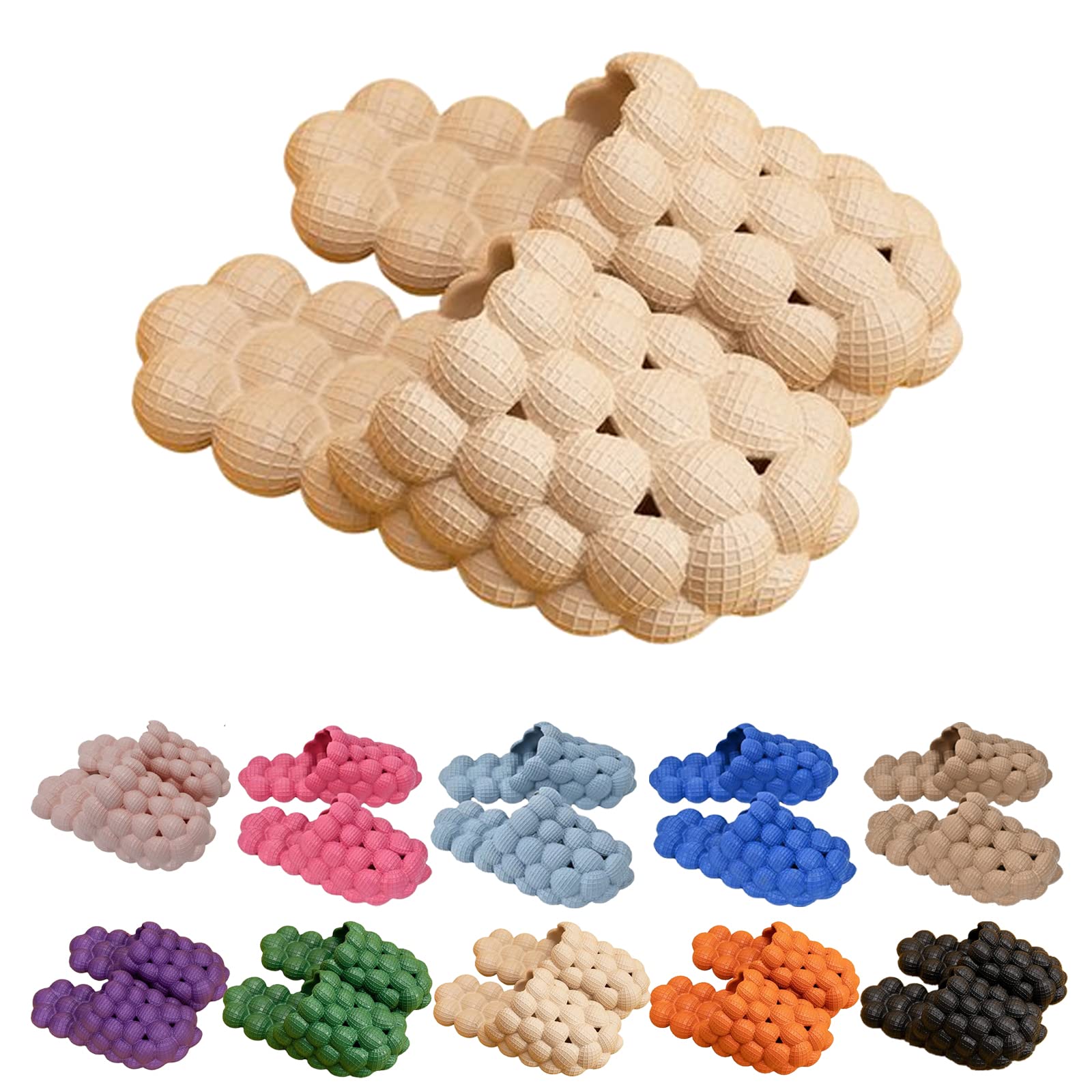 **Unisex Massage Bubble Slides - Super Soft Home & Office Slippers for Men & Women | Foot Massage Sandals for Shower, Beach & Relaxation**