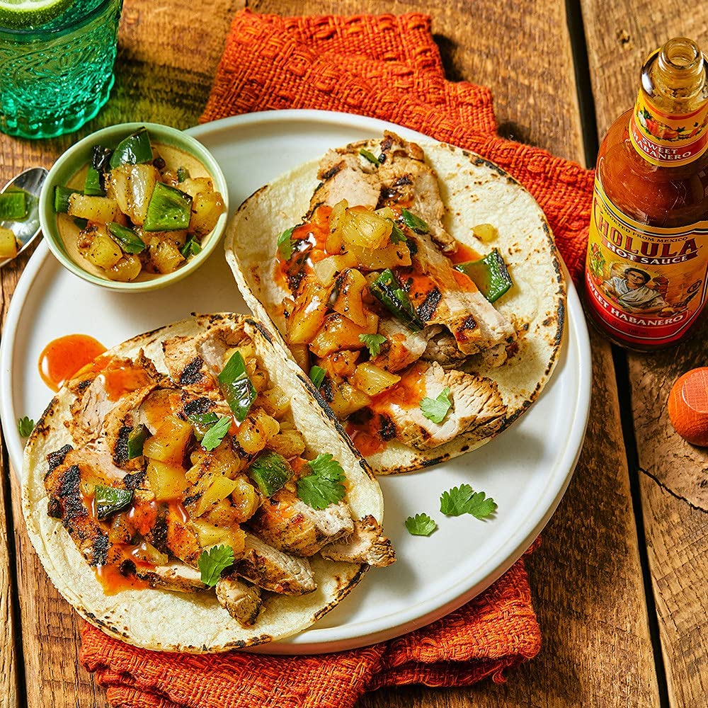 Cholula Sweet Habanero Hot Sauce - 5 fl oz (2 Pack) | Premium Spicy Condiment for Tacos, Wings & Mexican Food | Gluten-Free & Vegan Friendly