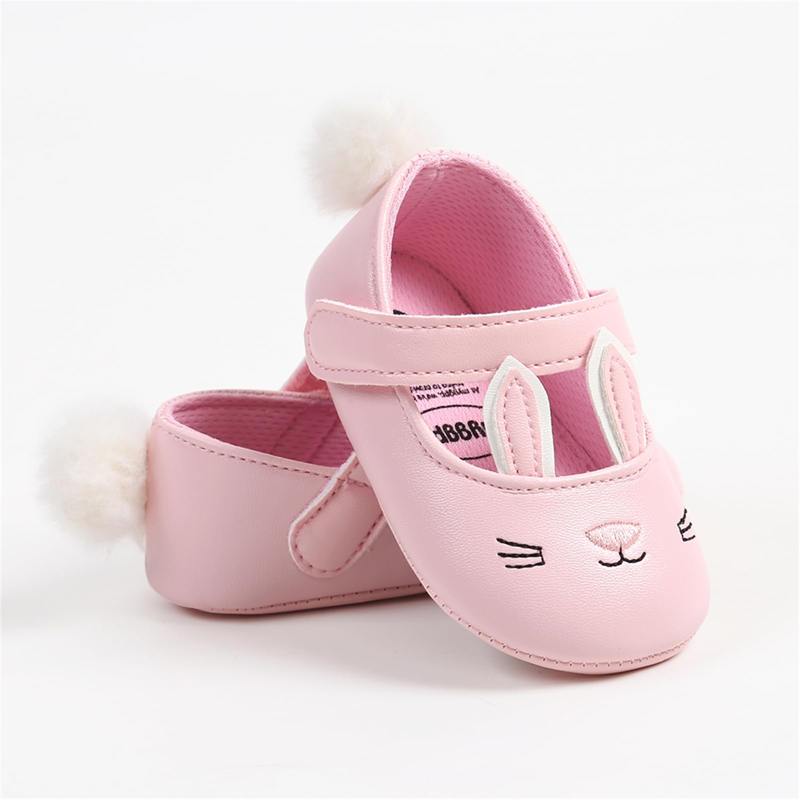 Baby Girls Mary Jane Flats - Anti-Slip Rubber Sole Bow Dress Shoes for Toddlers | Princess Style First Walkers for Special Occasions & Daily Wear
