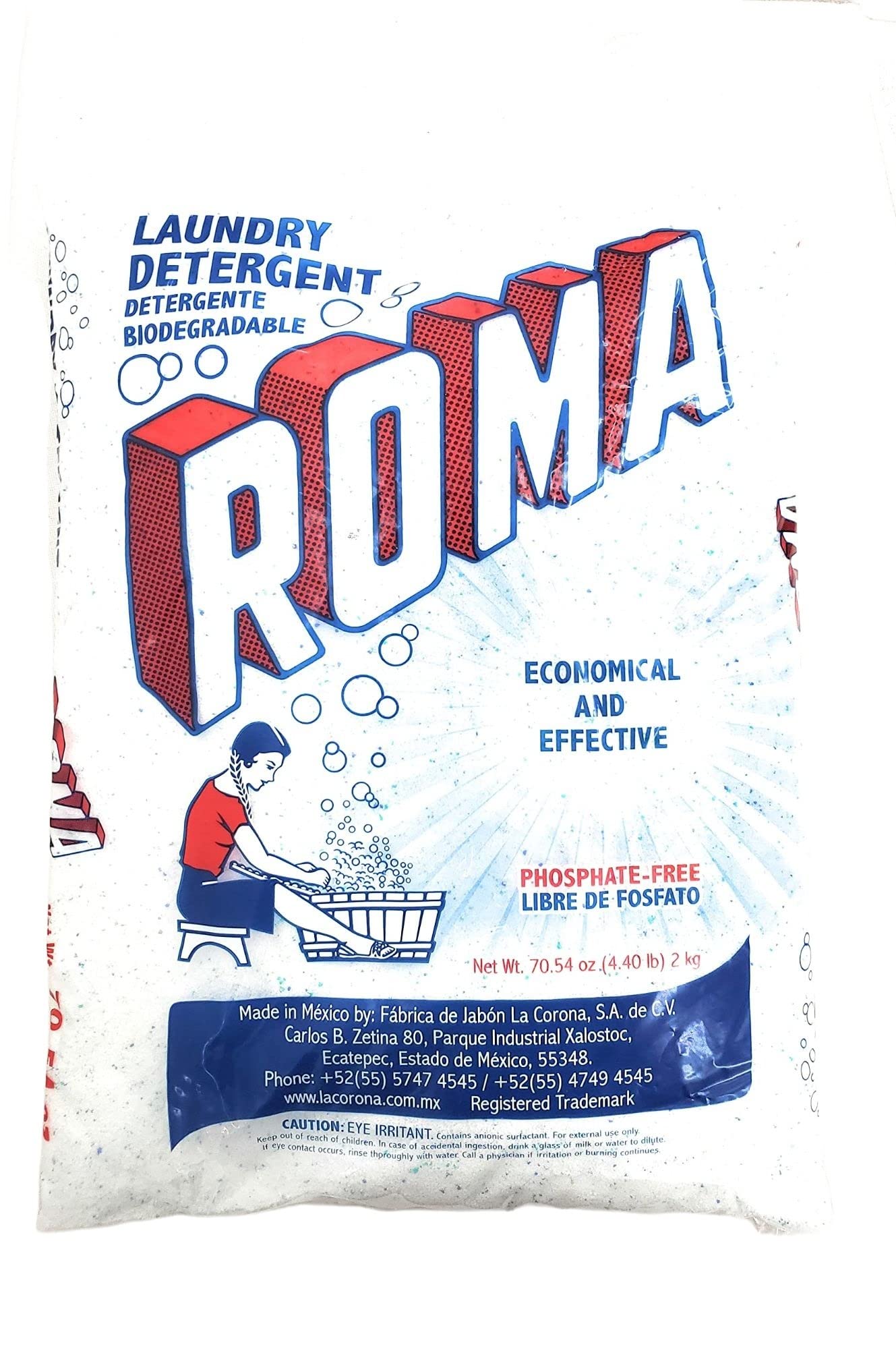 Roma Laundry Detergent Pods - 4.4 lbs (70 Count) | Ultra Concentrated, Stain Fighting, HE Compatible | Perfect for Travel, College Dorms & Family Laundry