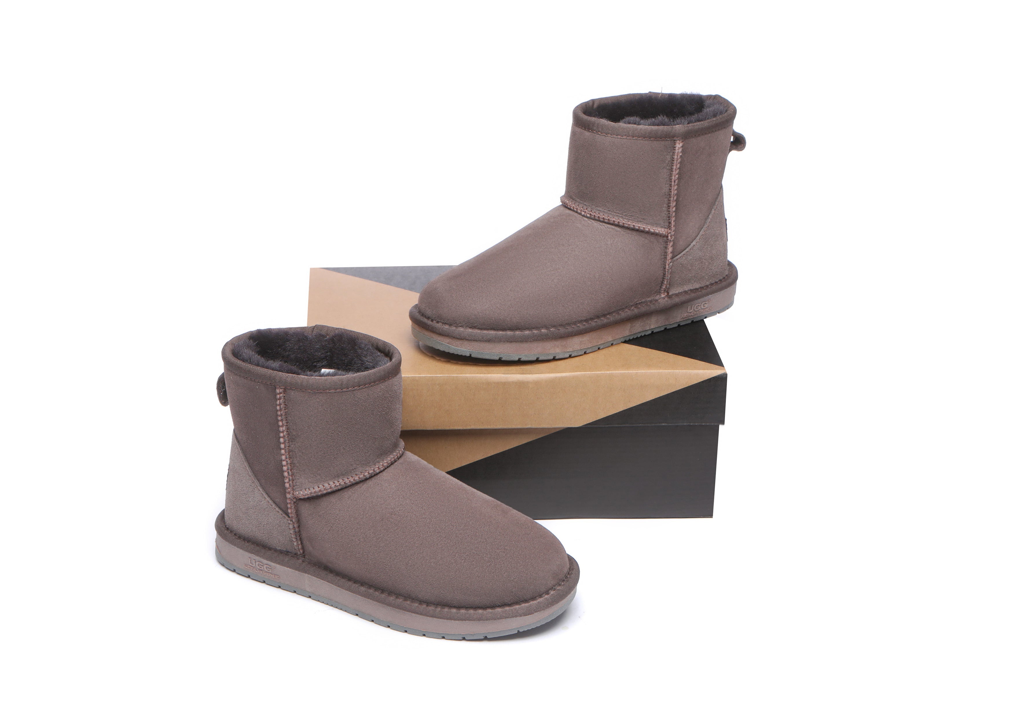 Australian Shepherd® UGG Boots - Genuine Double Faced Sheepskin Wool Ankle Boots for Women | Warm Winter Shoes for Indoor/Outdoor Wear, Home, Office & Casual Outings