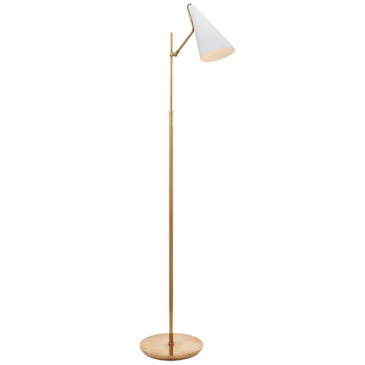 Modern Clemente Floor Lamp - Adjustable Height LED Standing Light for Living Room, Bedroom & Office - Warm White & Cool White Light Modes - Perfect for Reading, Relaxing & Decorating